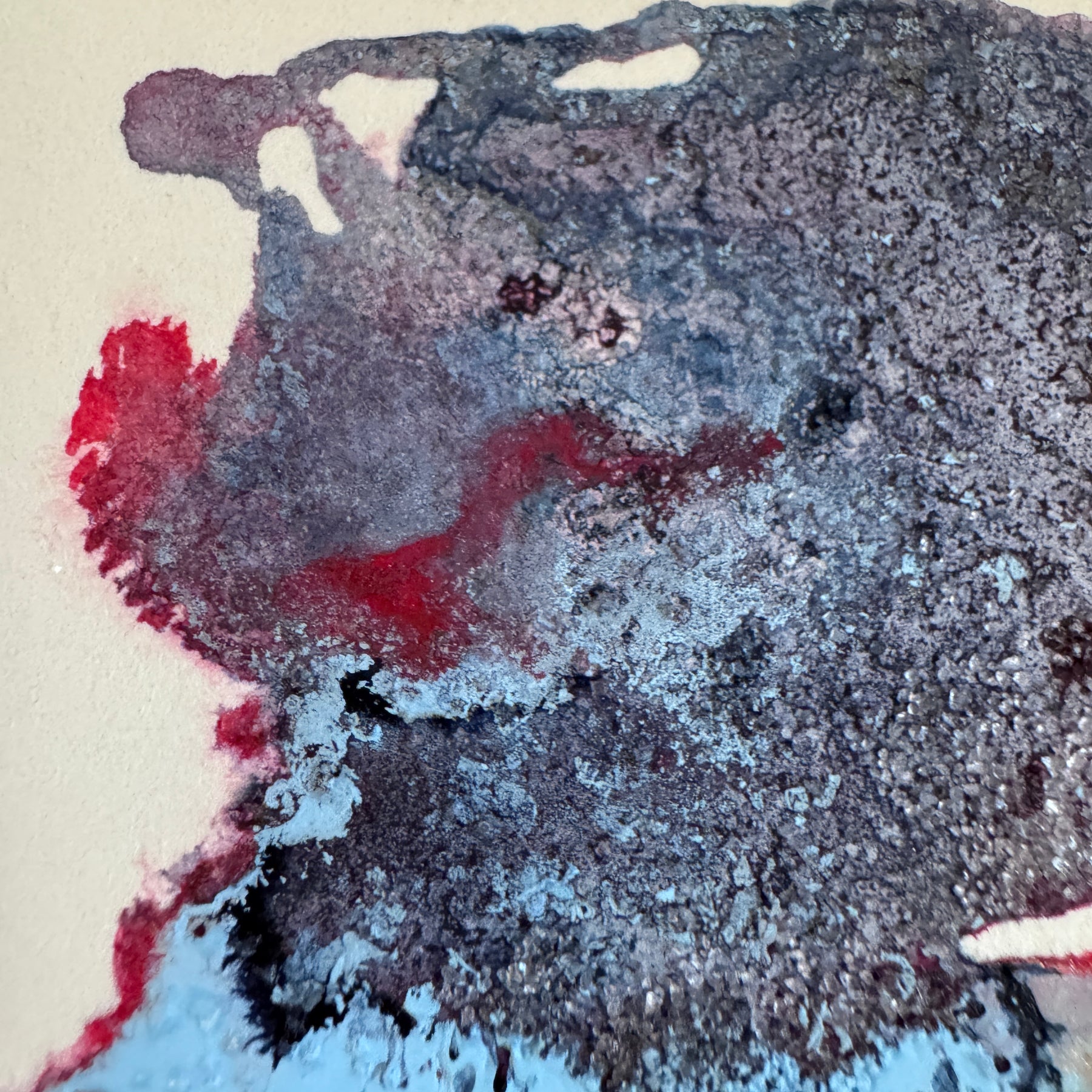 Electric Stillness Abstract Watercolour Artwork