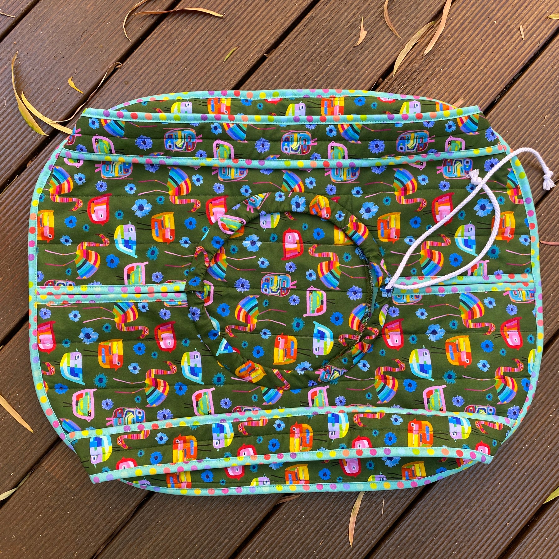 Casserole Carrier Khaki Birds