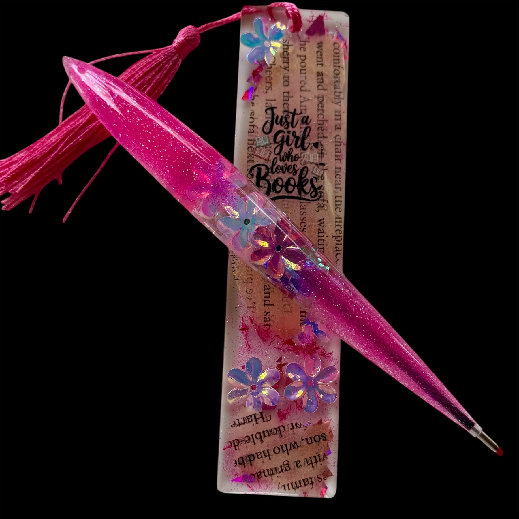 Just a Girl Who Loves Books Pen & Bookmark set