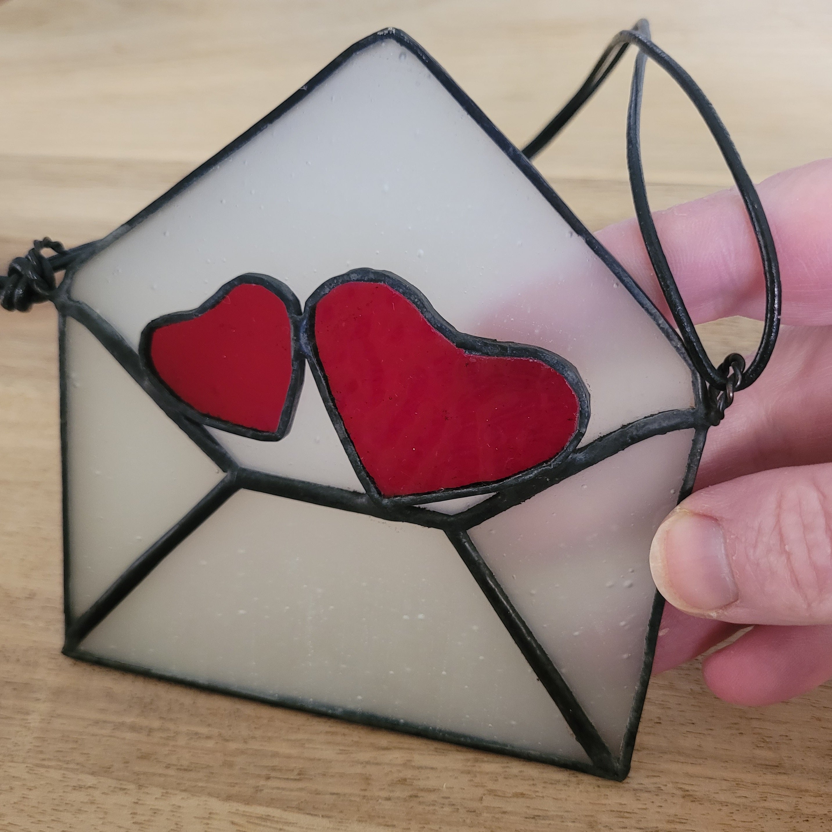 Love Letter - stained glass suncatcher