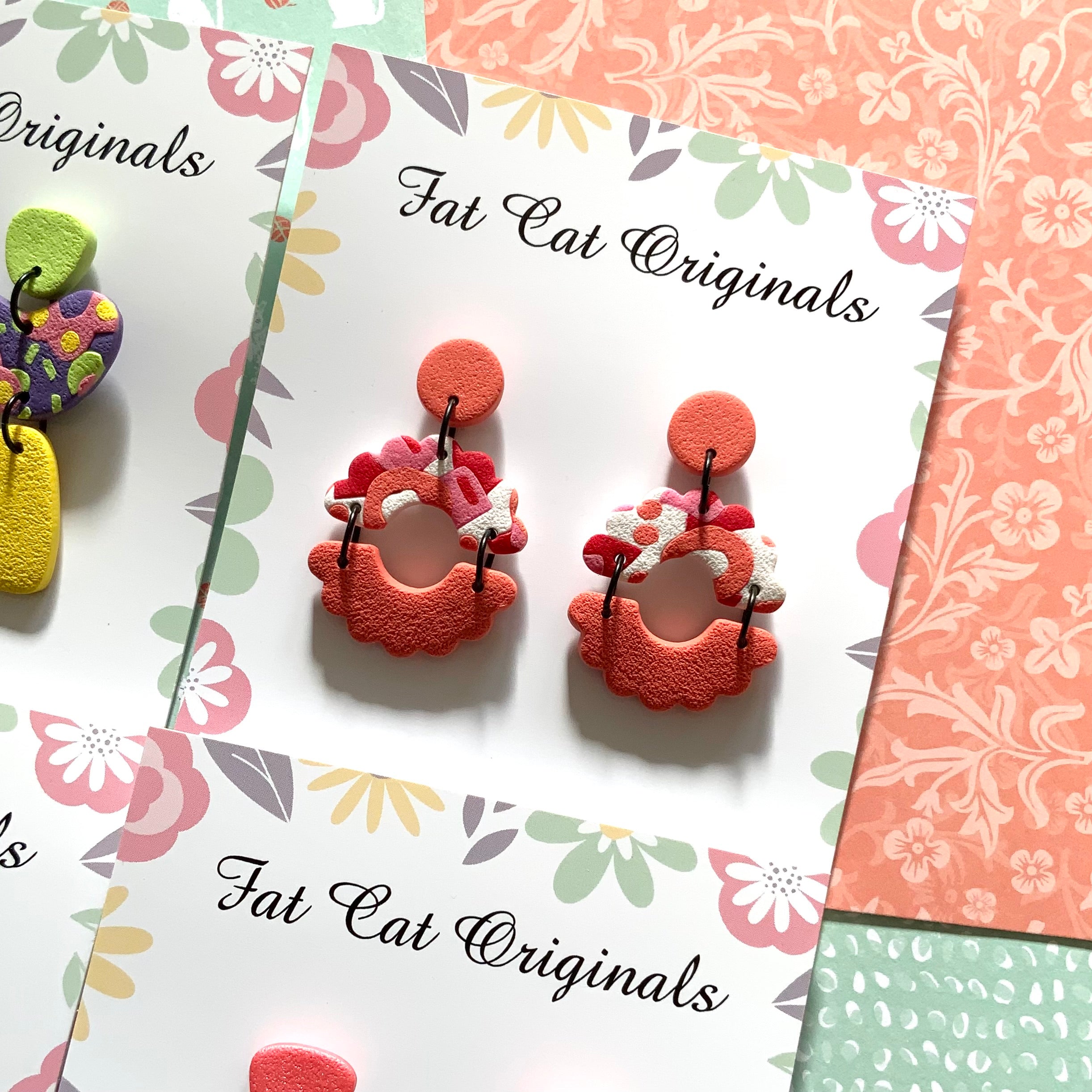 FAT CAT EARRING EDIT 1 | Curated Statement Bundle of 4