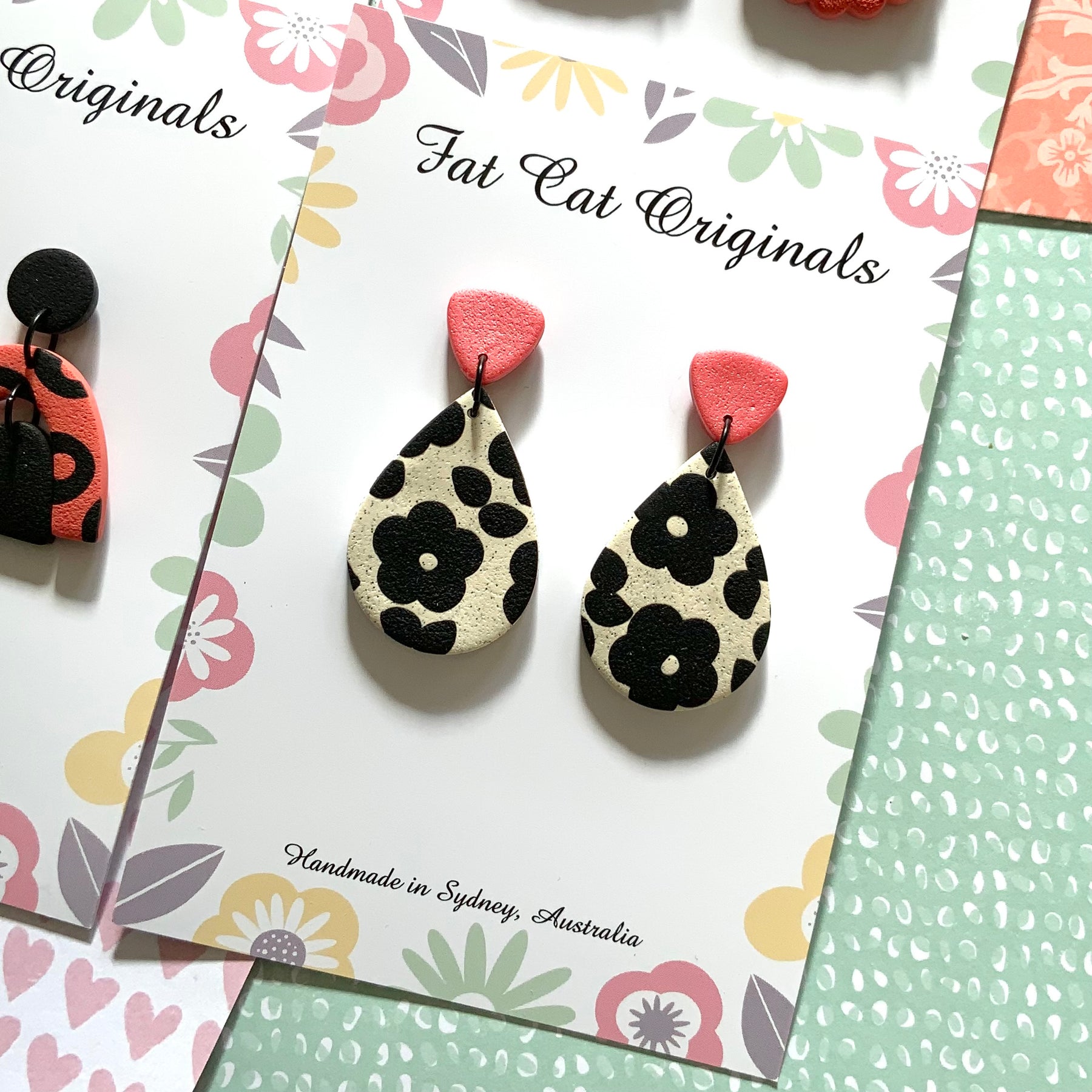 FAT CAT EARRING EDIT 1 | Curated Statement Bundle of 4