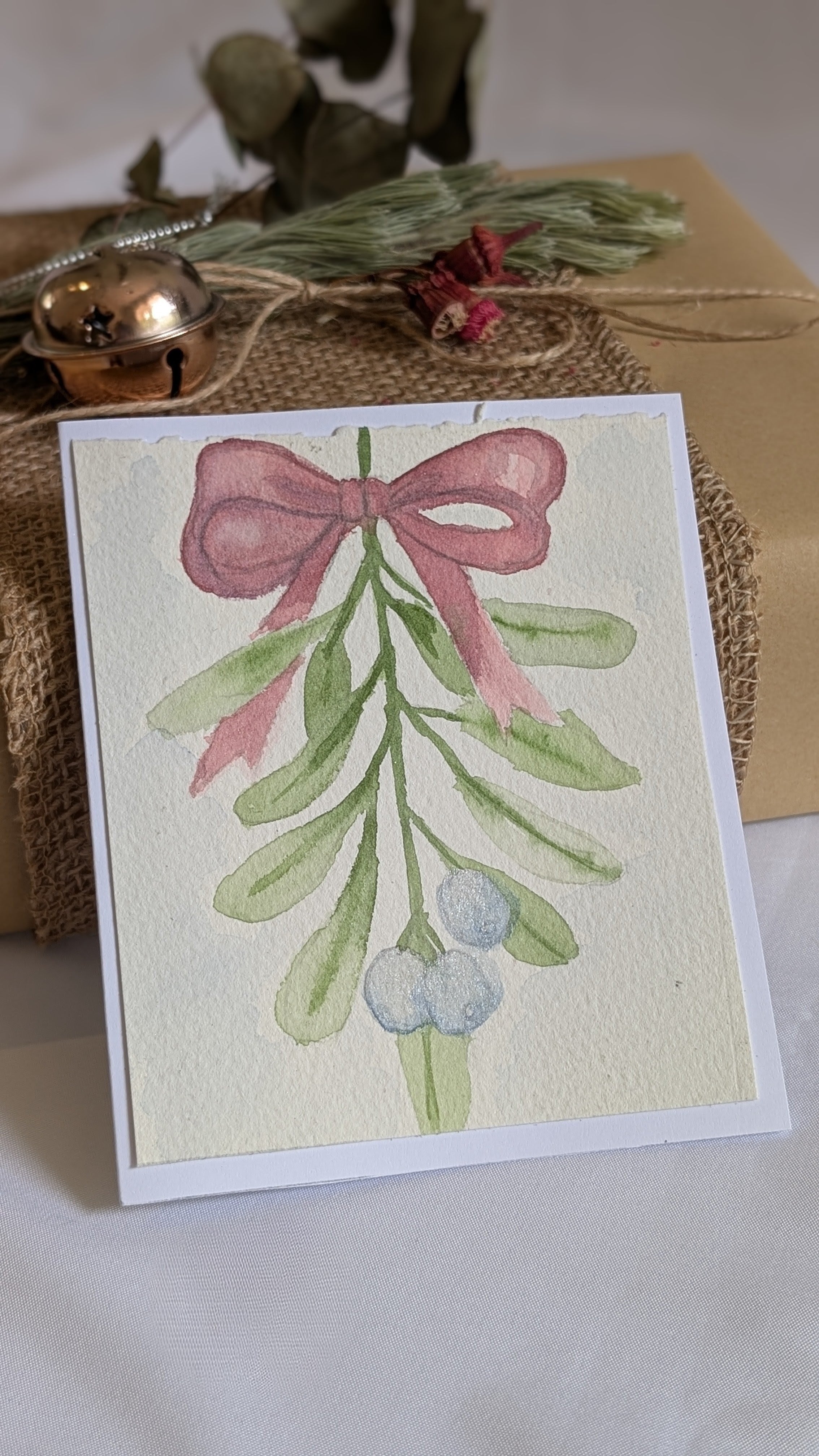 Classic Hand Painted Watercolour Christmas Greeting Cards