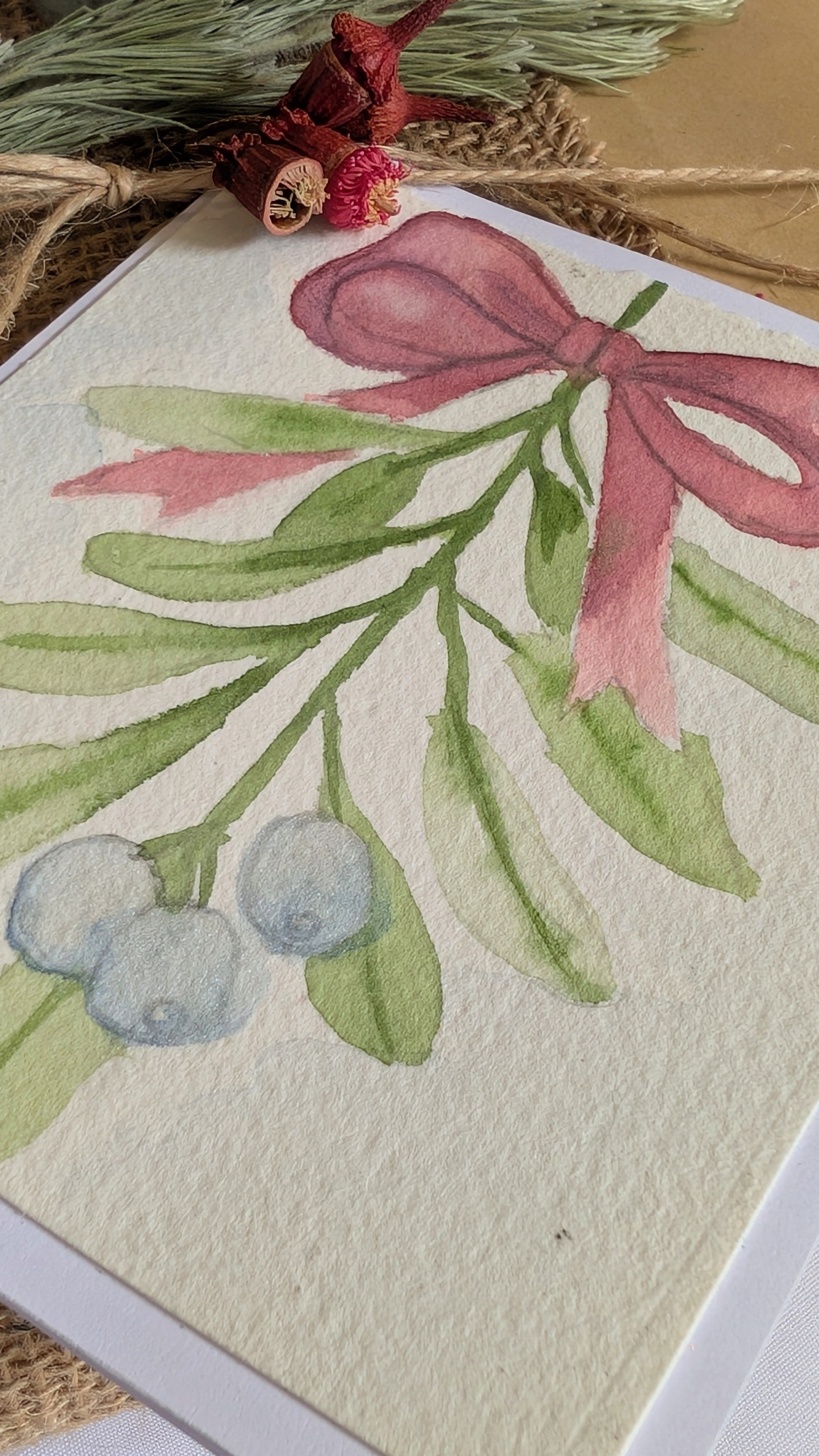 Classic Hand Painted Watercolour Christmas Greeting Cards