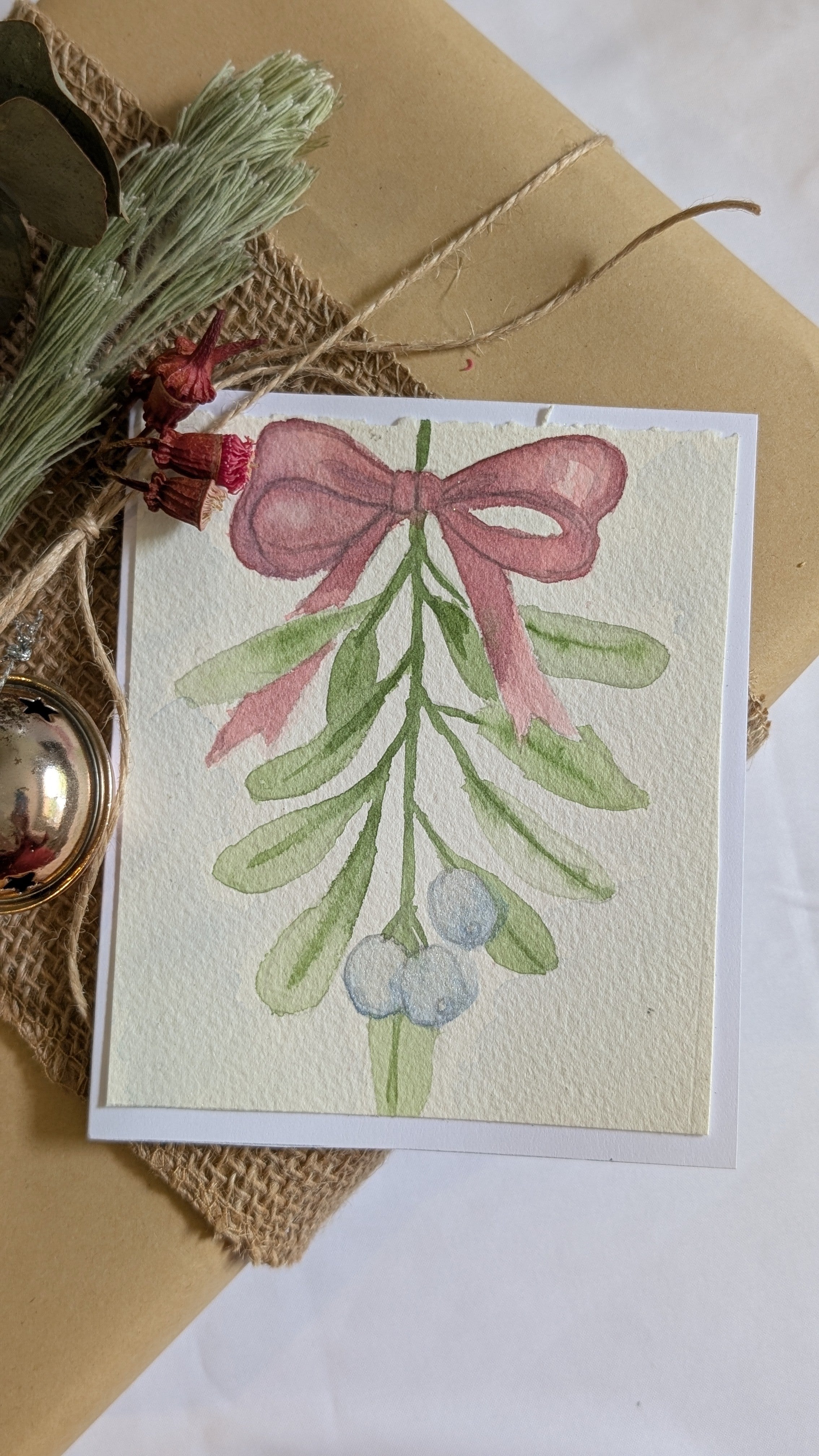 Classic Hand Painted Watercolour Christmas Greeting Cards