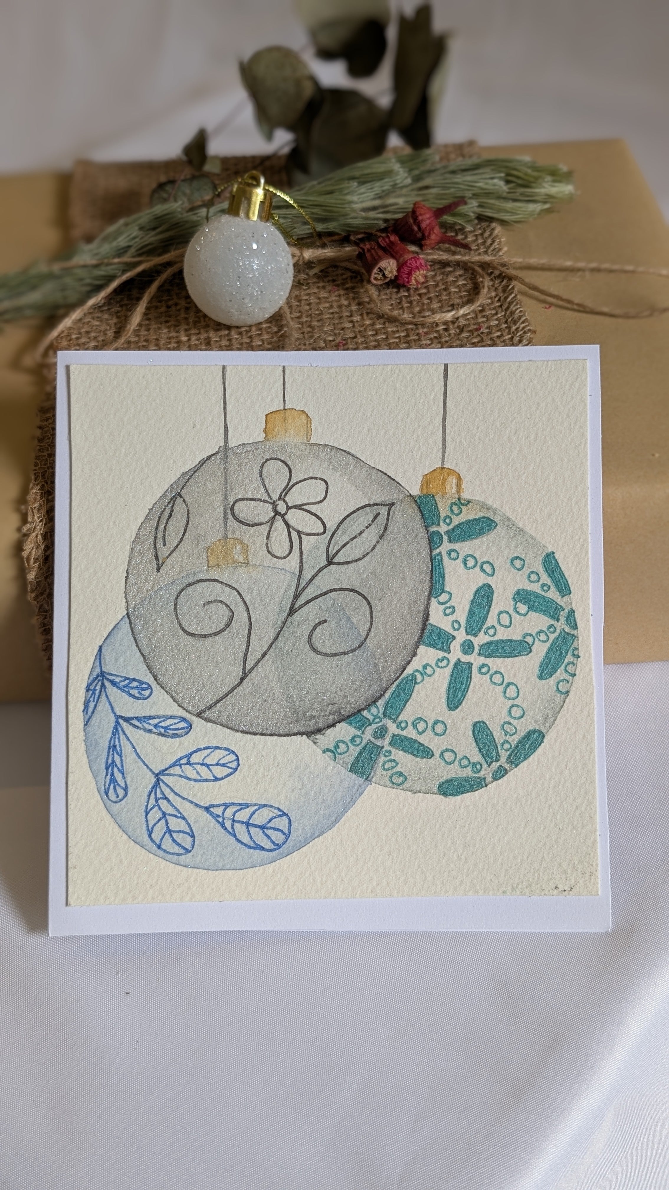 Classic Hand Painted Watercolour Christmas Greeting Cards
