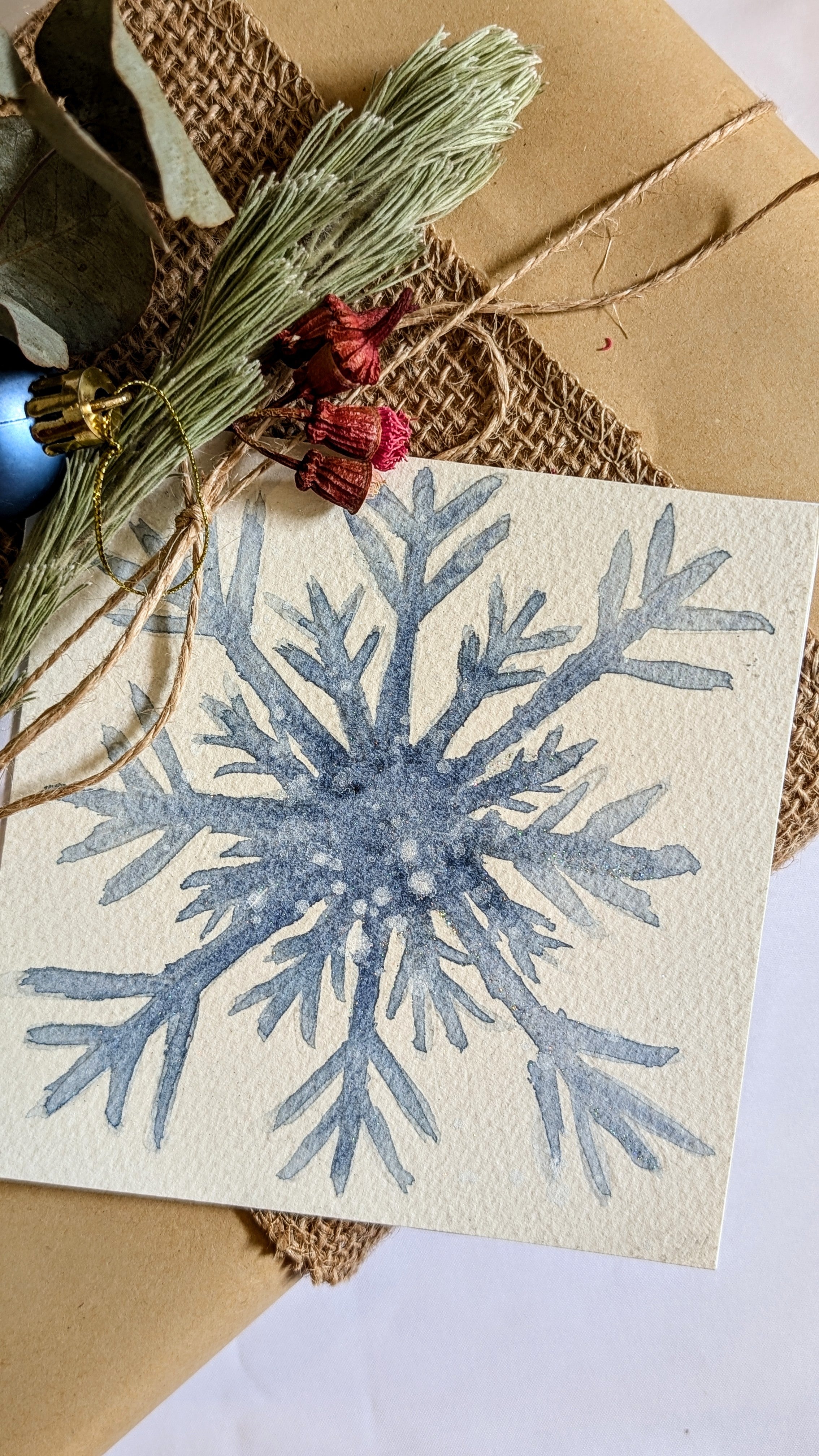 Classic Hand Painted Watercolour Christmas Greeting Cards