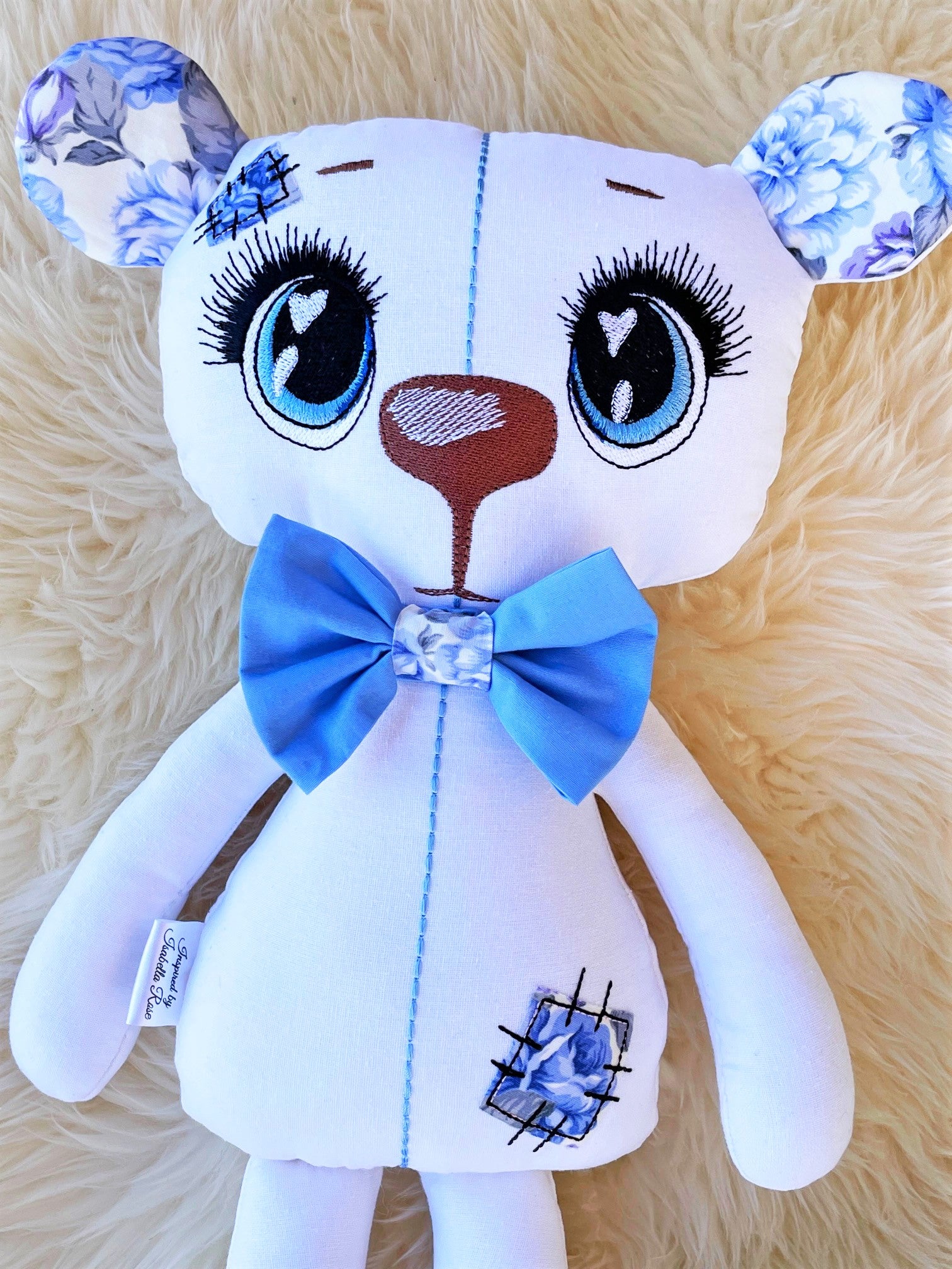 Personalised teddy, Custom bear plushie, Made to order