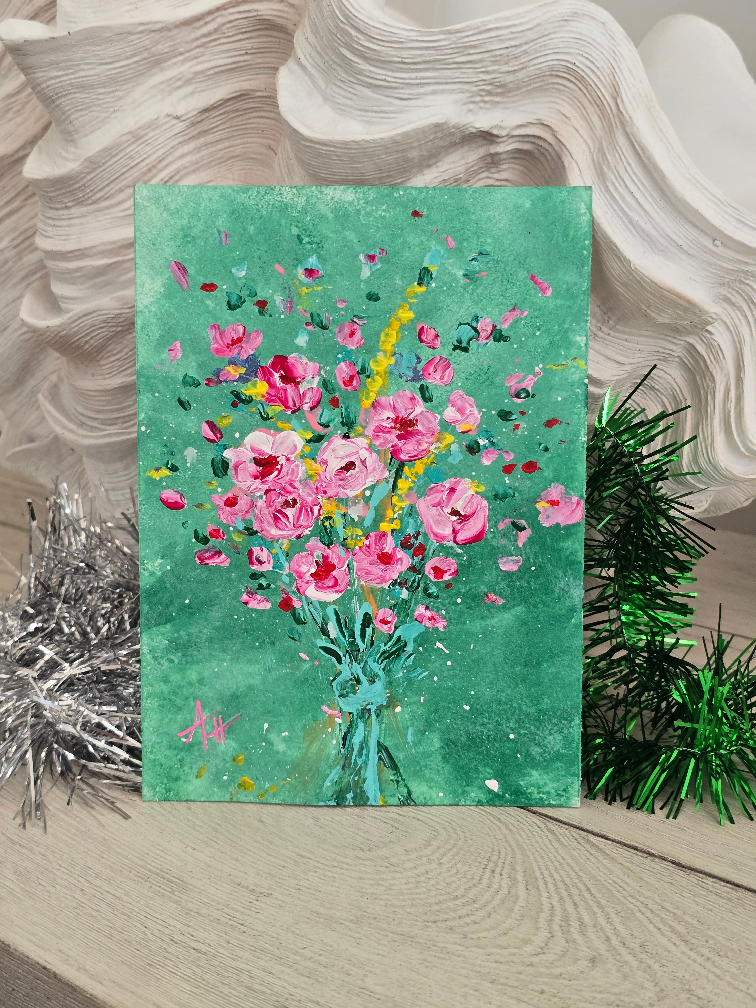 'Rose Bouquet' - Framed Artwork