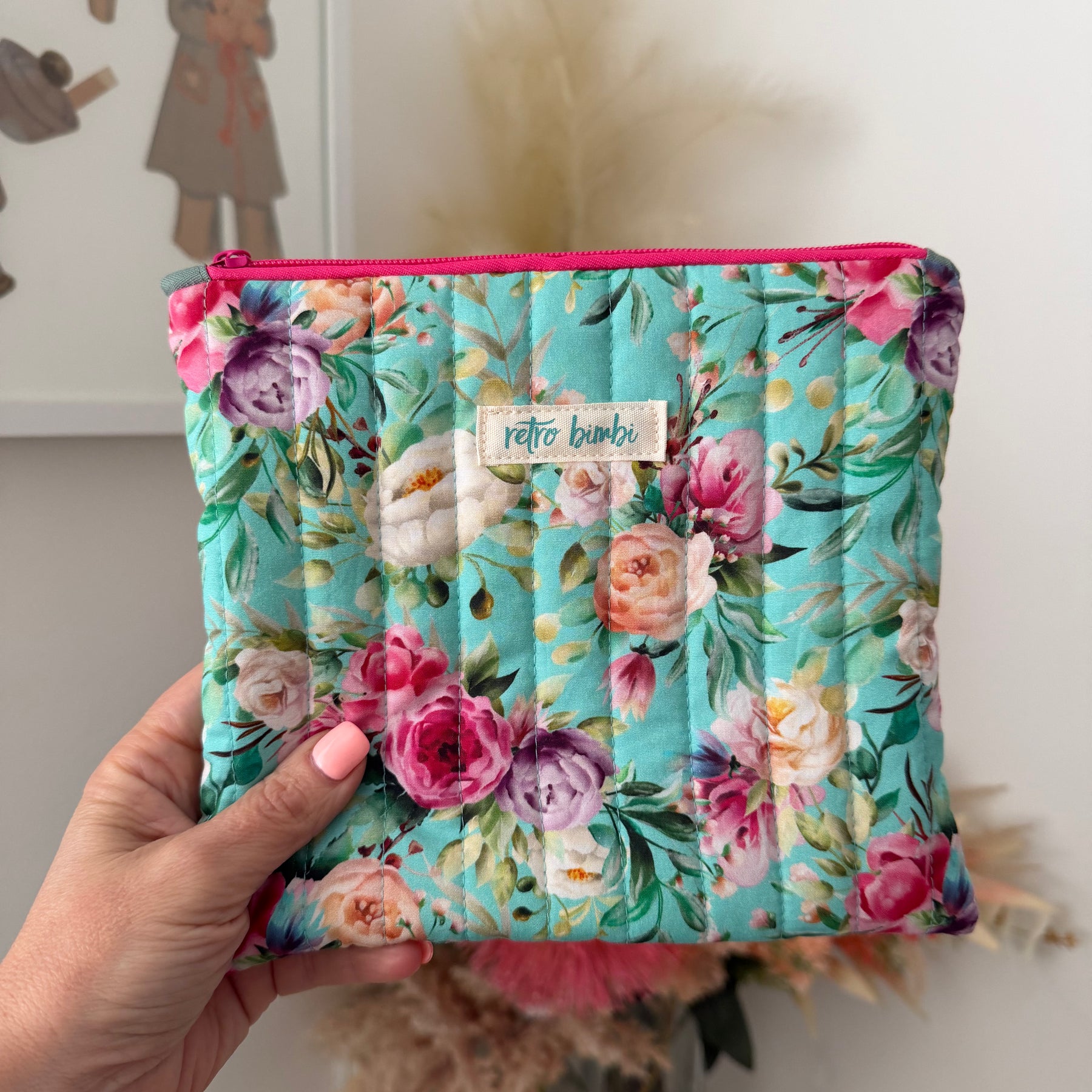 Medium Quilted Pouch - Various Designs