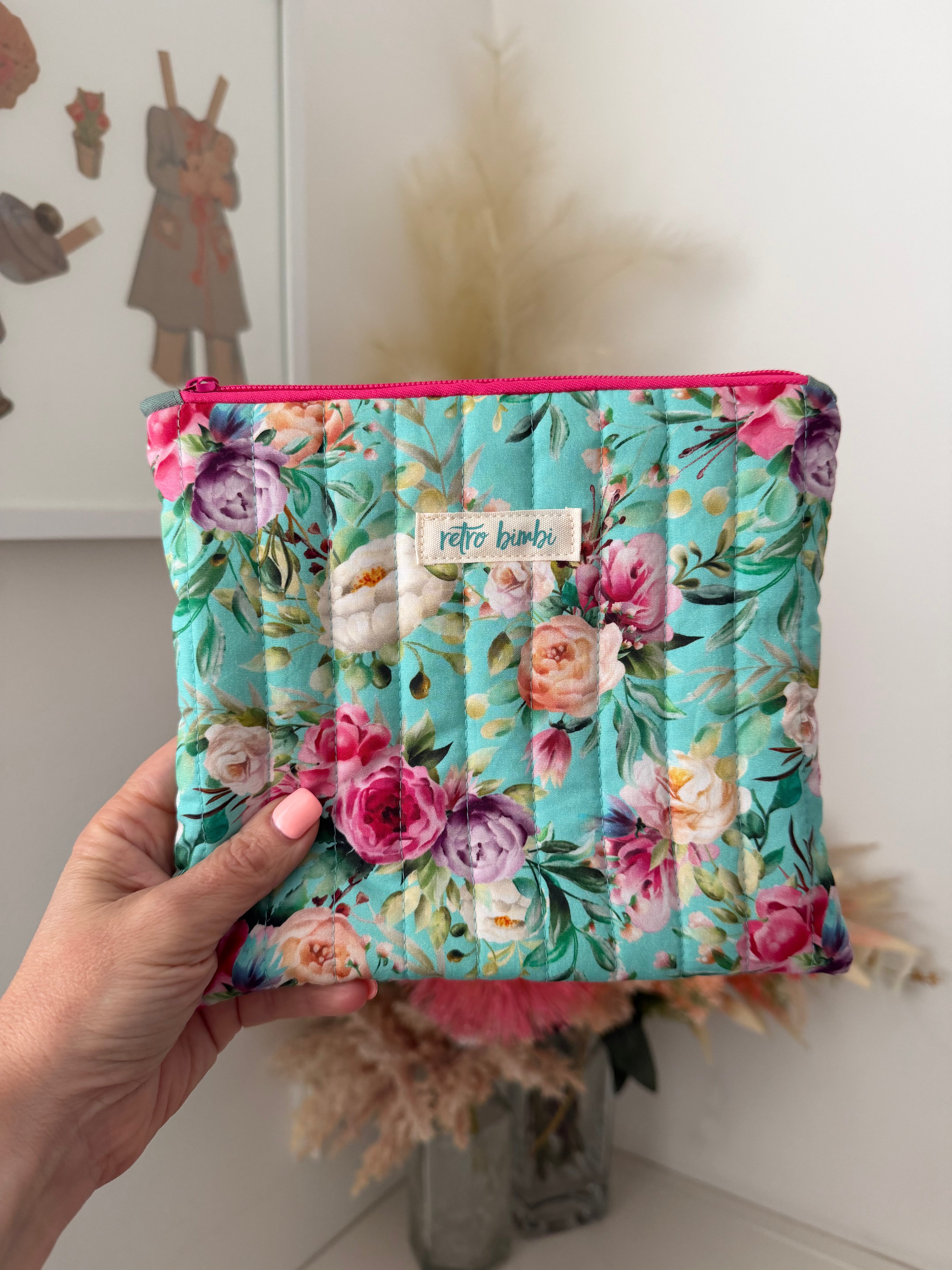 Medium Quilted Pouch - Various Designs