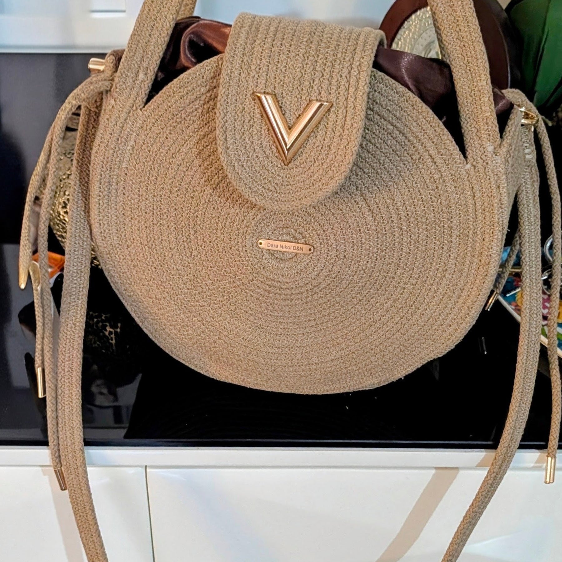 Victoria Medium Handmade Round Cotton Cord Handbag