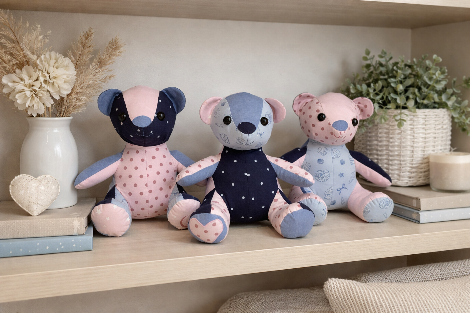Custom Memory Bear – Made from Your Loved Ones Clothes | Keepsake Teddy Bear | Remberence Teddy Bear