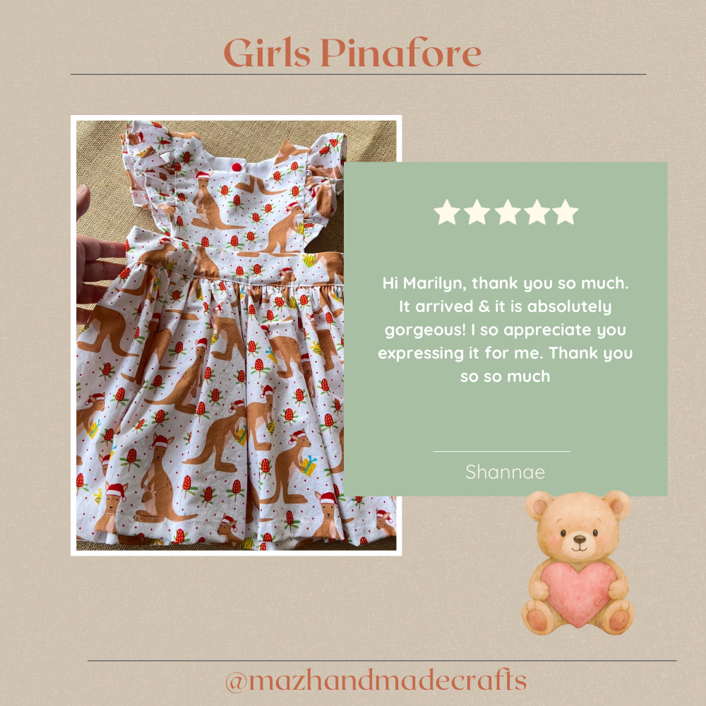 PRE-ORDER | baby/toddler pinafores in various prints