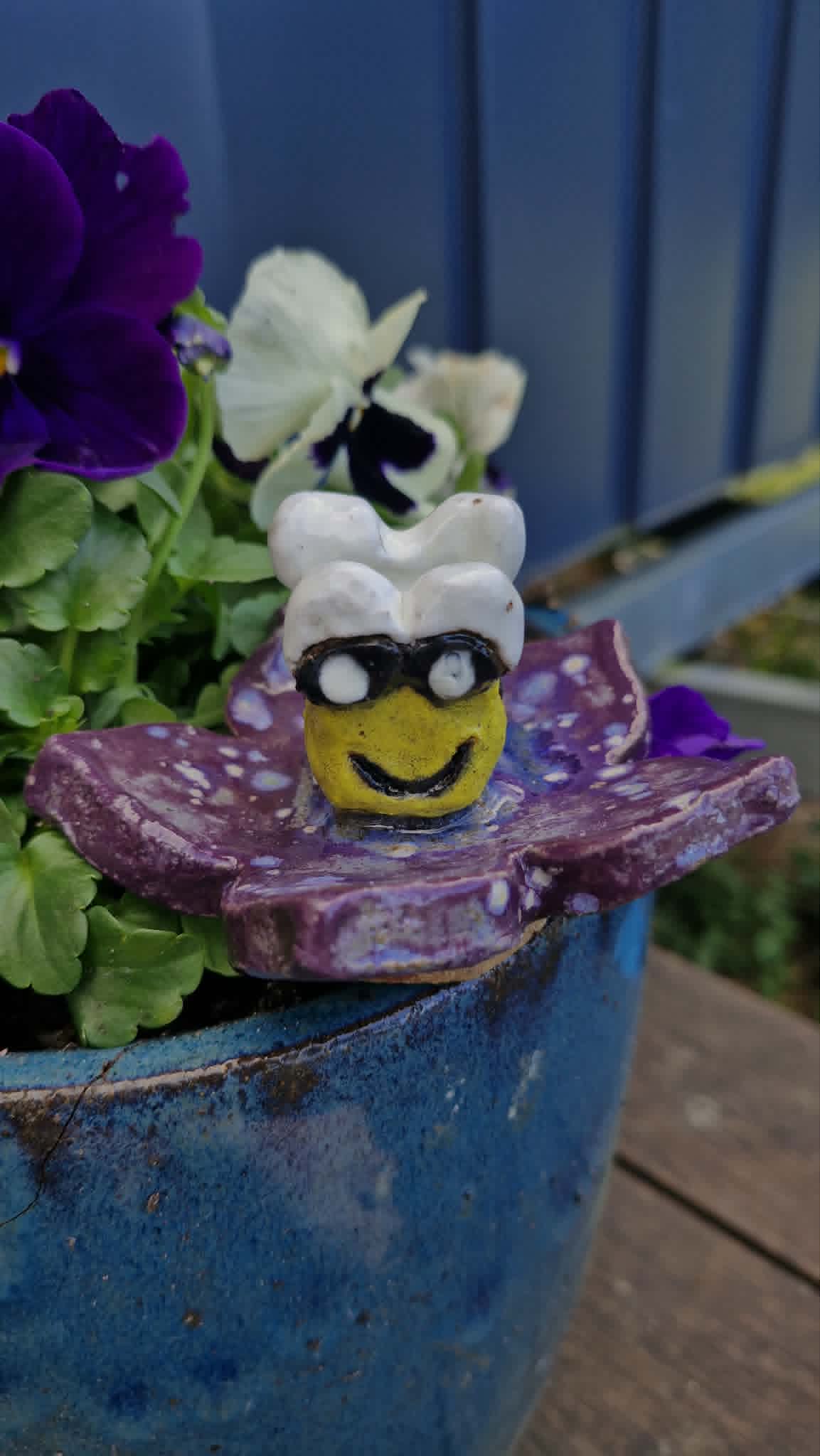 Bee on Flower Sculpture.