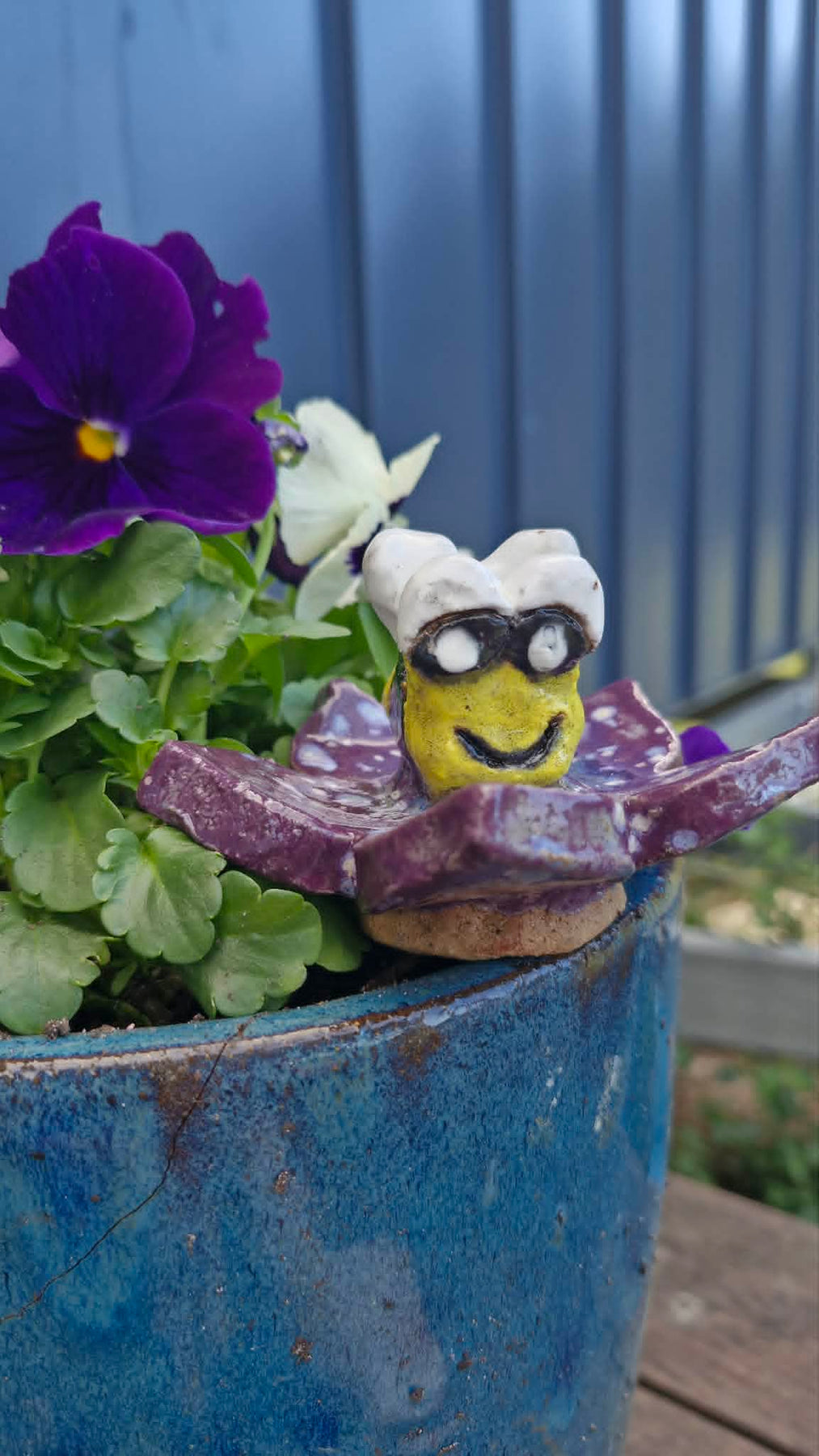 Bee on Flower Sculpture.