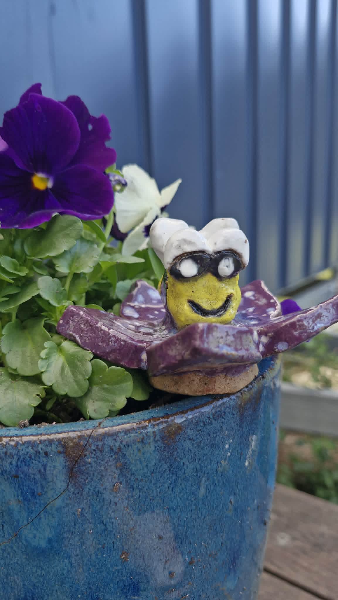 Bee on Flower Sculpture.