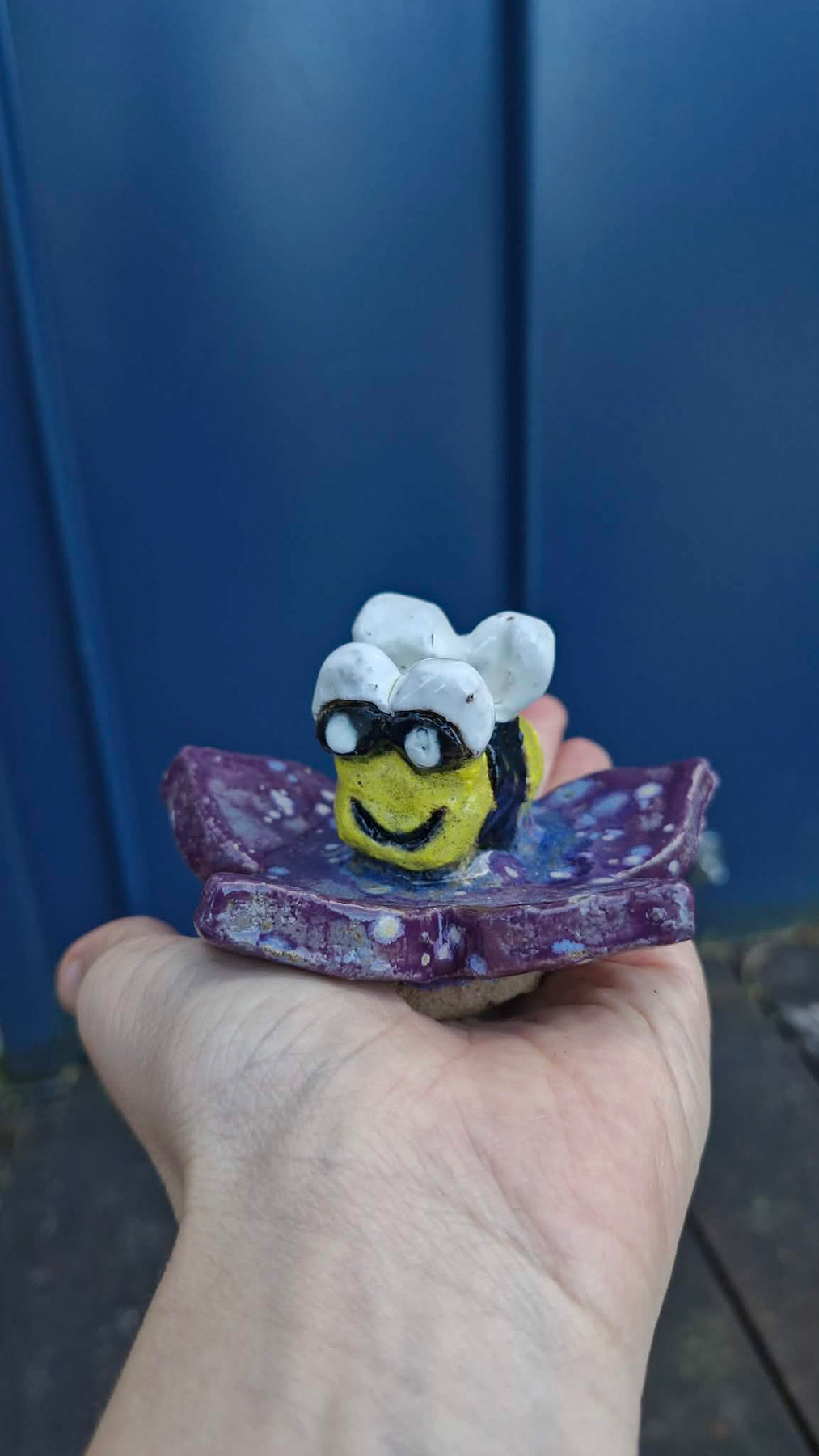 Bee on Flower Sculpture.
