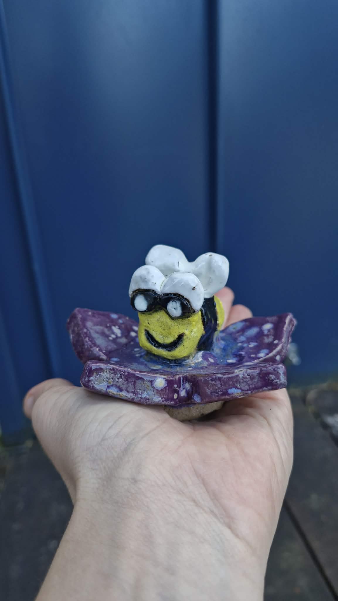 Bee on Flower Sculpture.