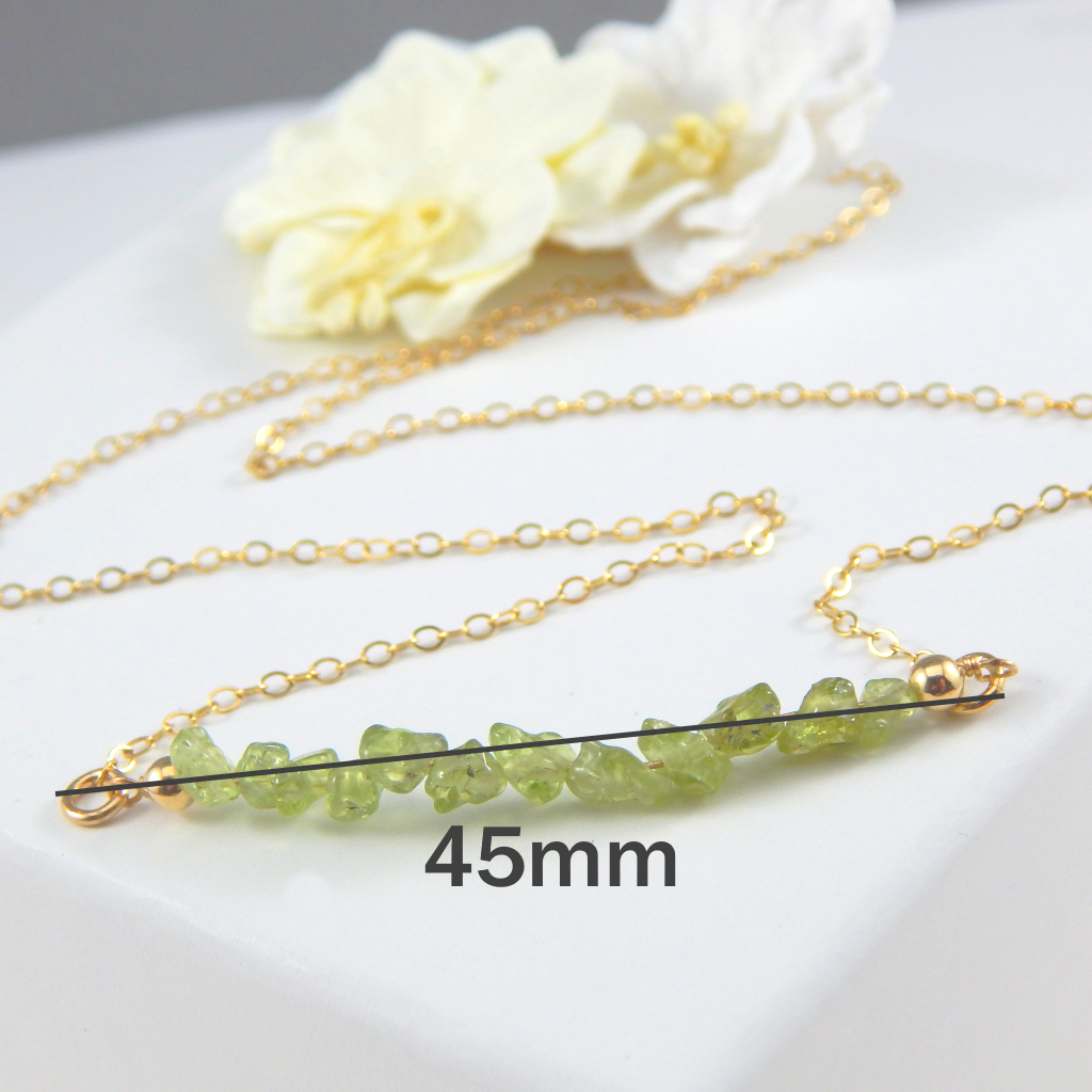 Peridot Bar Necklace,Bar Necklace,August Birthstone,Layering Necklace
