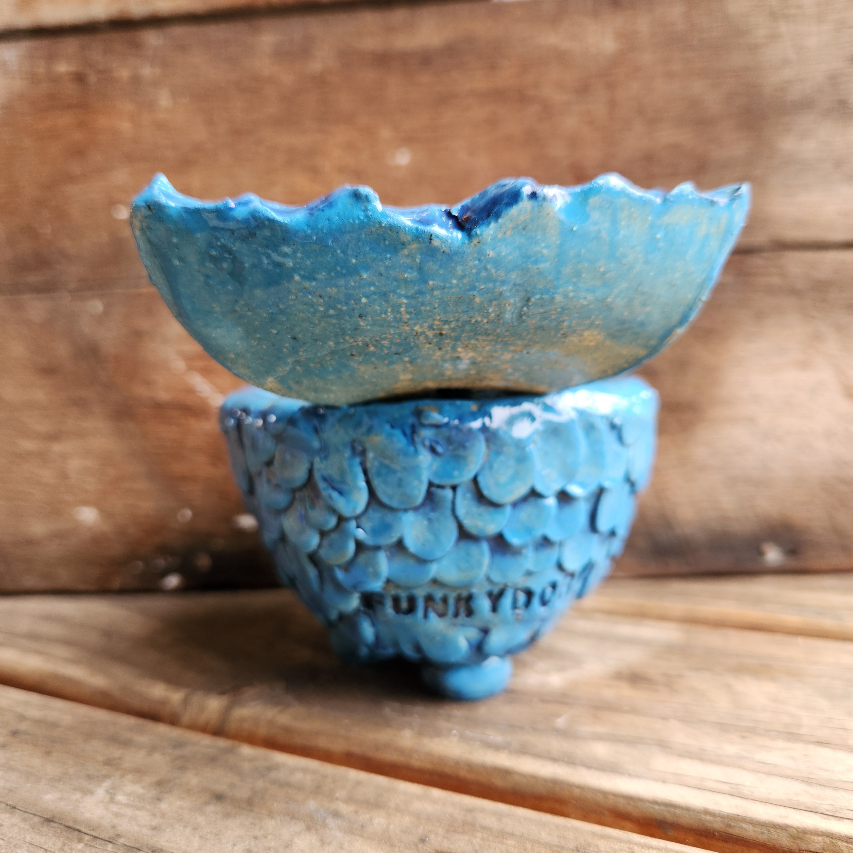 Mermaid salt pot, spoon, table gift