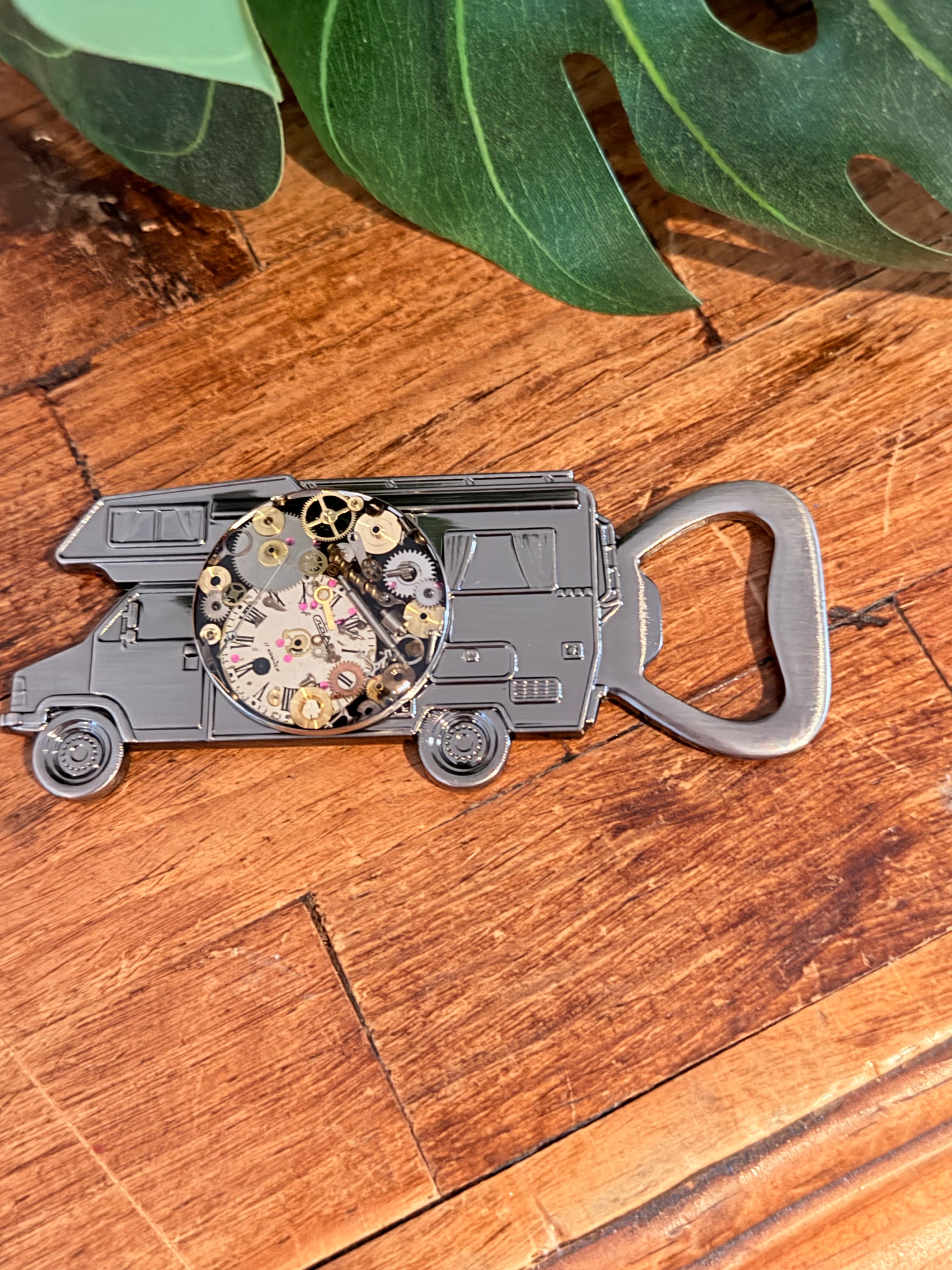 Steampunk watch parts  bottle opener (Caravan)