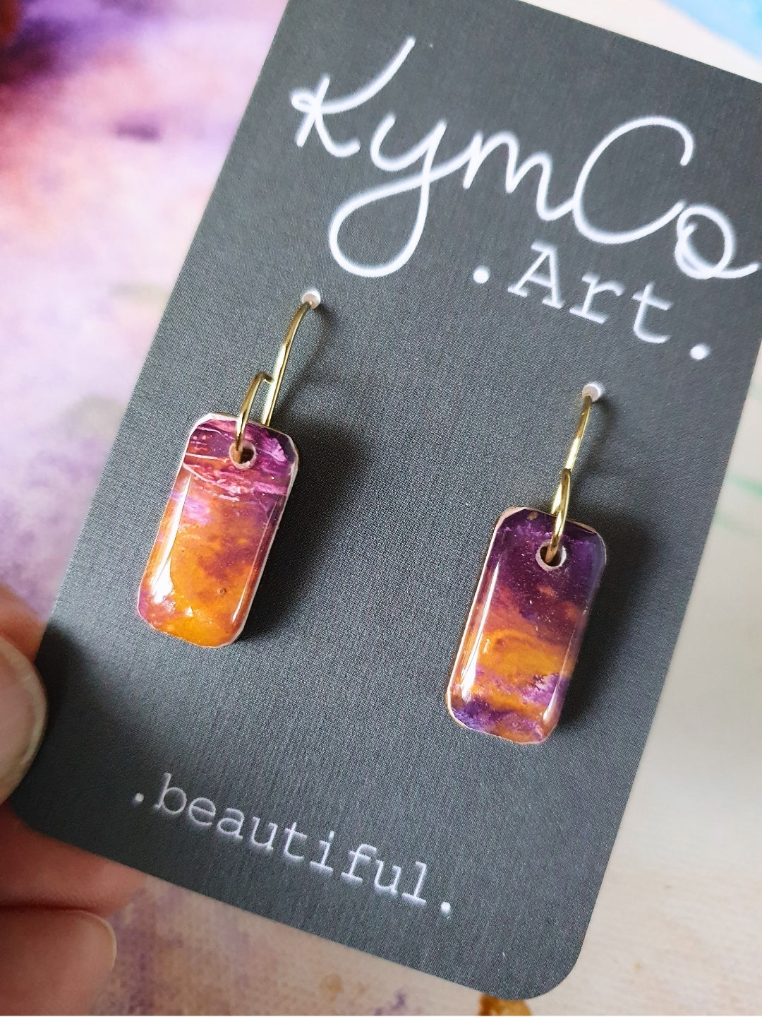 The Mulberry Skies Collection | Art Earrings | Studs & Small Dangles