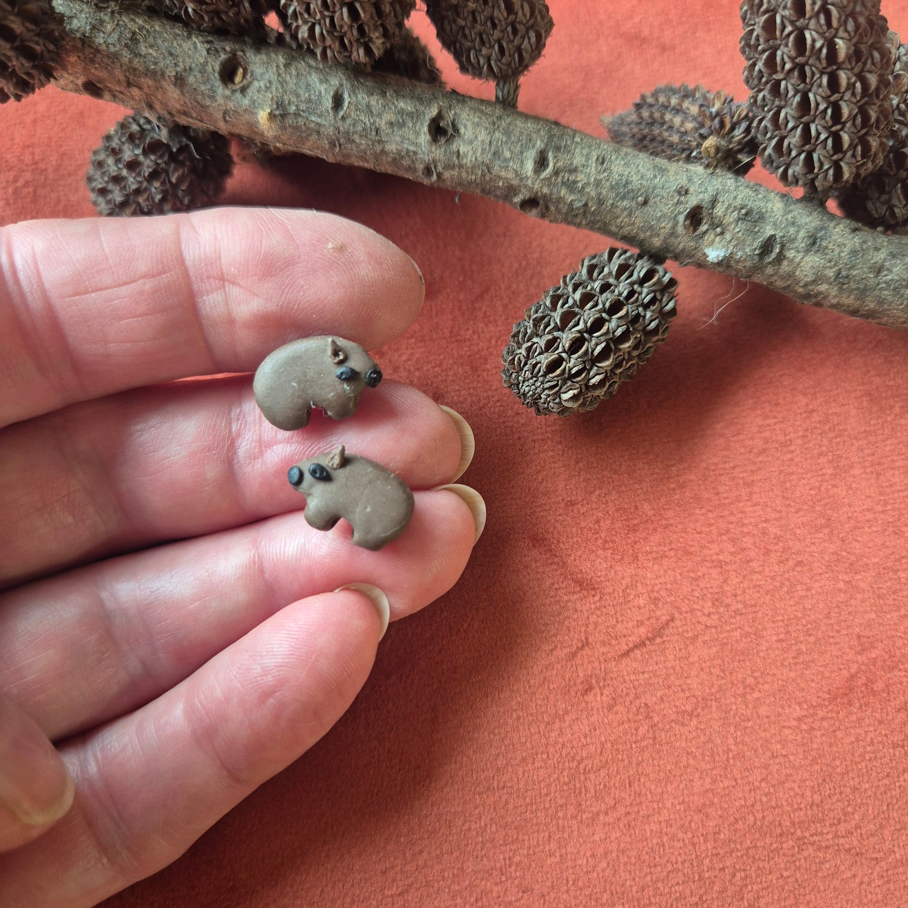 Wombat Earrings