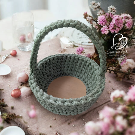 Easter Basket with Handle (MEDIUM size)