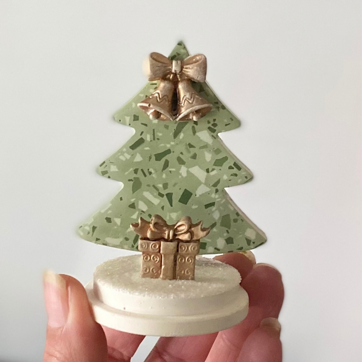 Terrazzo Christmas decoration | Christmas bells and present | Christmas Decor