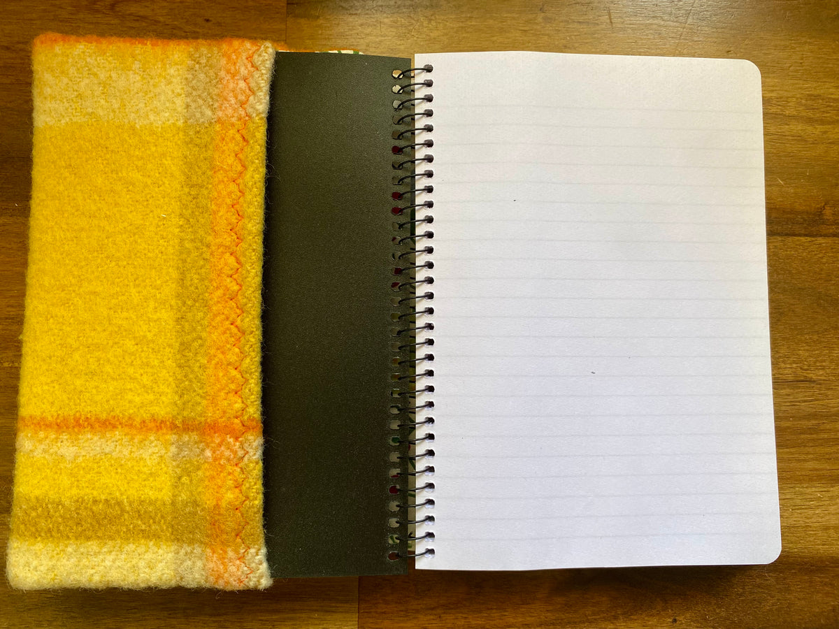 A5 Upcycled Notebook Kombi - Orange