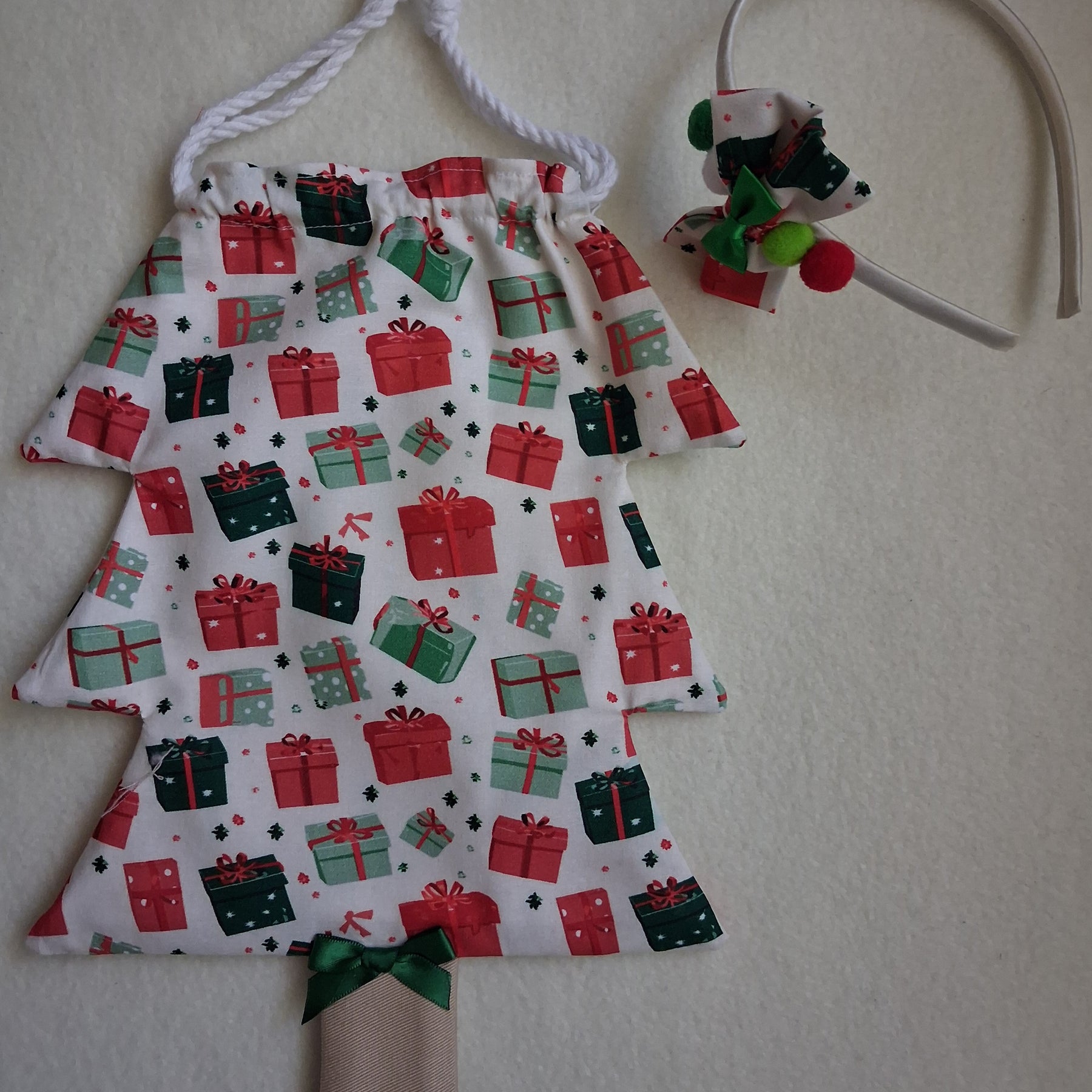Children's Christmas Tree Bag & Scrunchie
