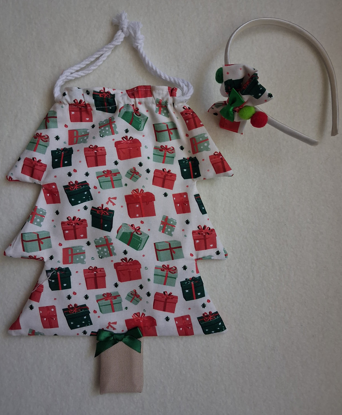 Children's Christmas Tree Bag & Scrunchie