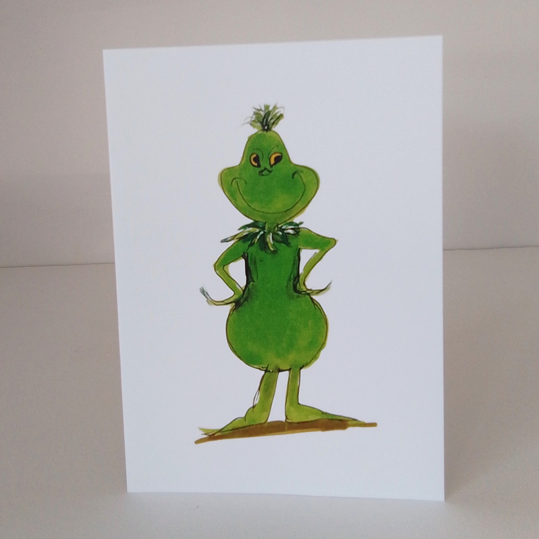 Grinch Christmas cards and tags