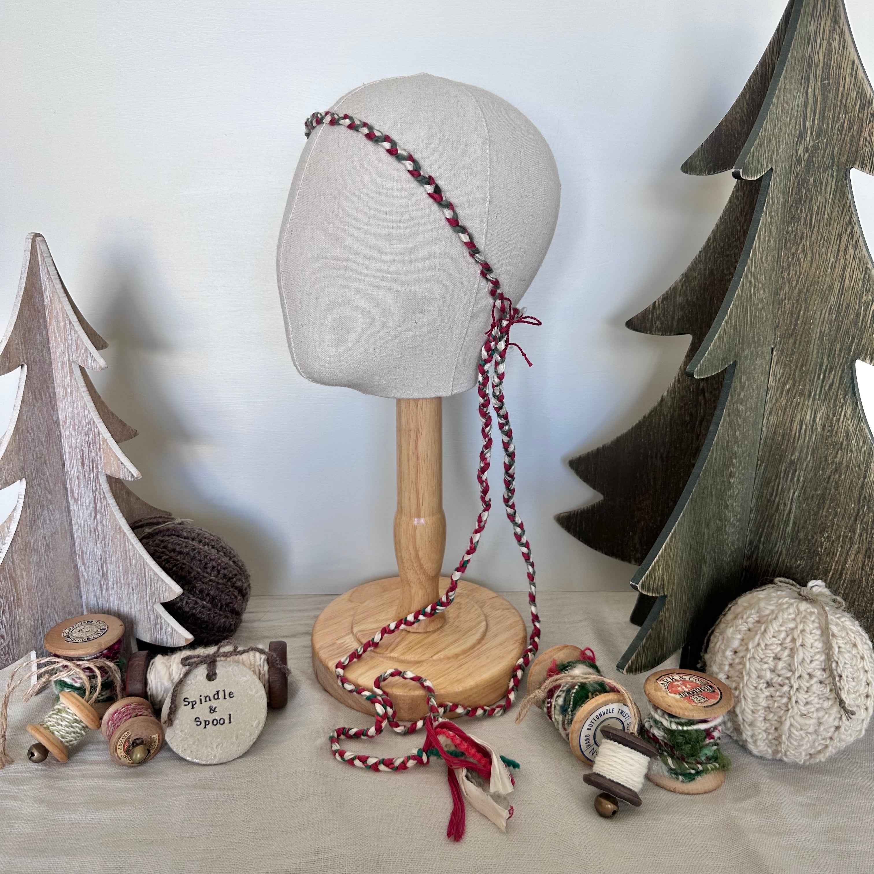 Christmas Headband Hair Plaits