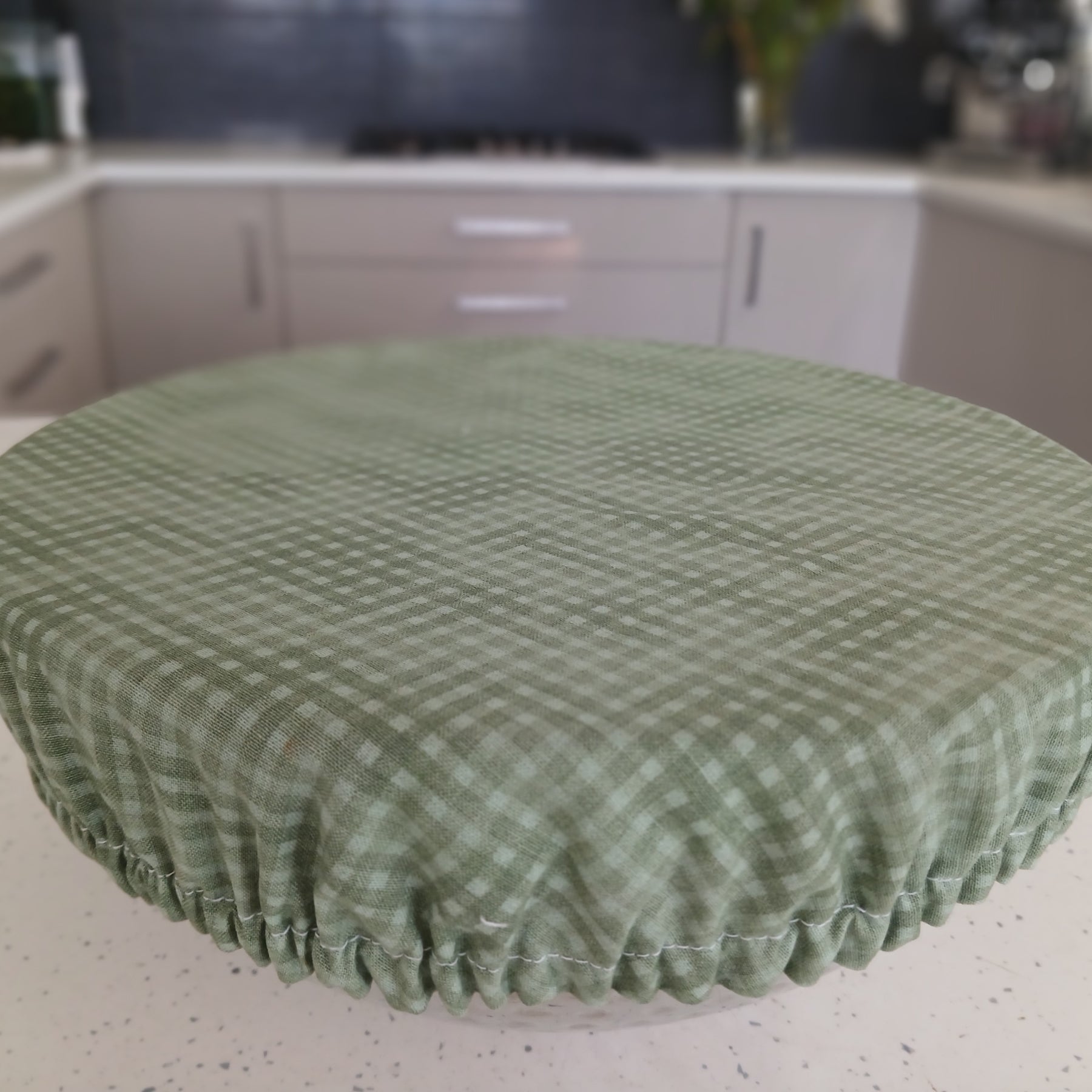 Reversible Reusable Bowl Covers Set of 2 - Alternate fabrics - 2 Looks in 1 - Handmade