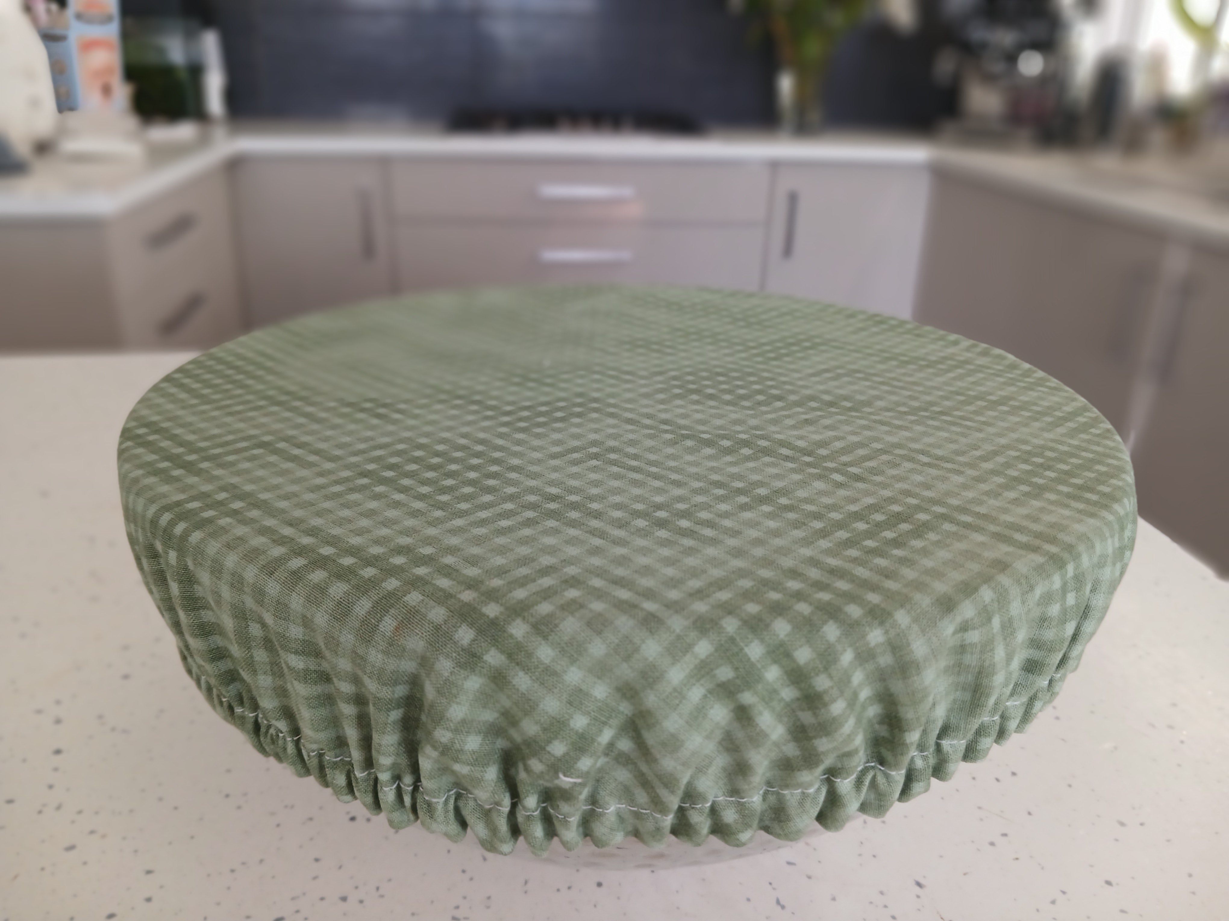 Reversible Reusable Bowl Covers Set of 2 - Alternate fabrics - 2 Looks in 1 - Handmade
