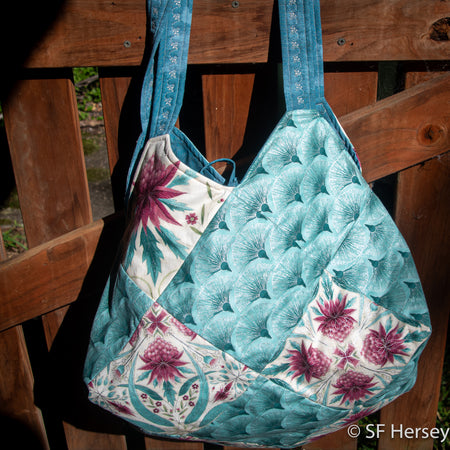 Melba Aussie Flowers Handbag or Yarn Bag