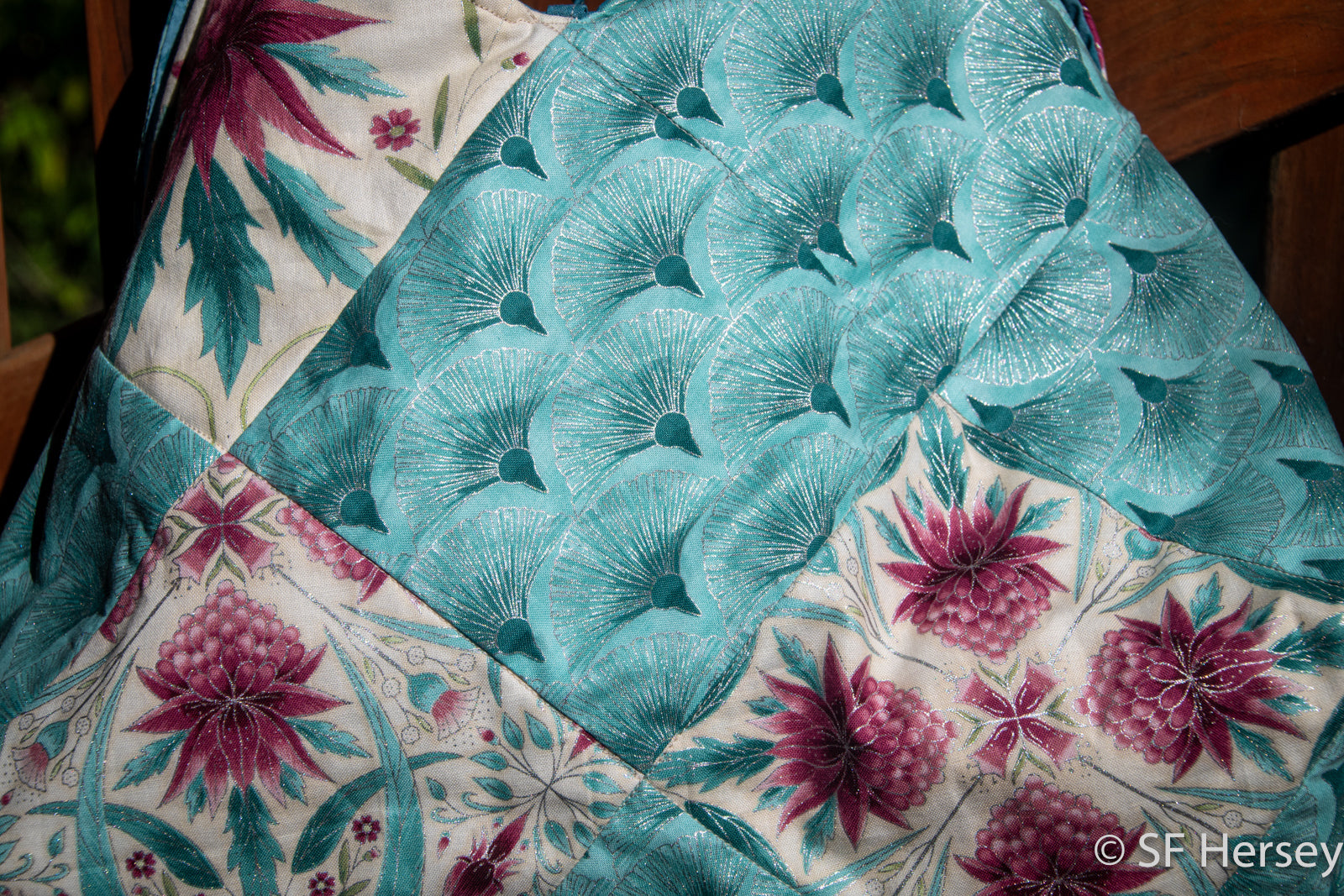 Melba Aussie Flowers Handbag or Yarn Bag