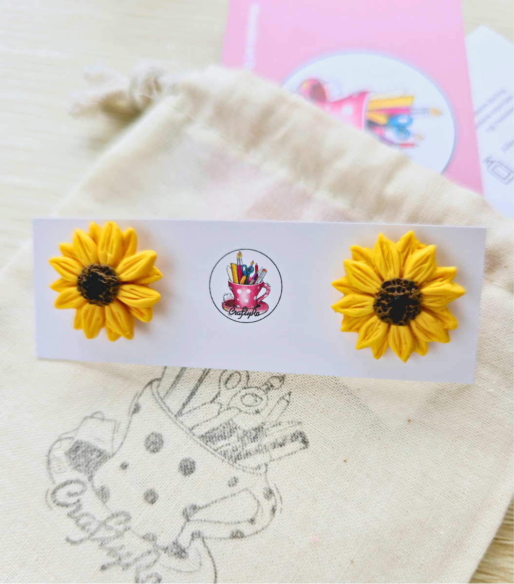 Sunflower earrings