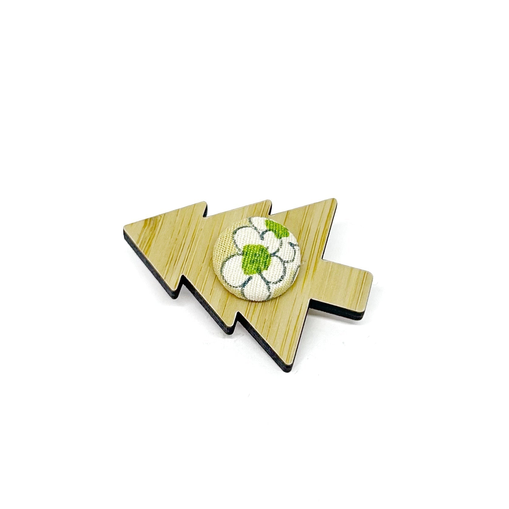 Kimono Christmas Tree Brooch with Gift Tin