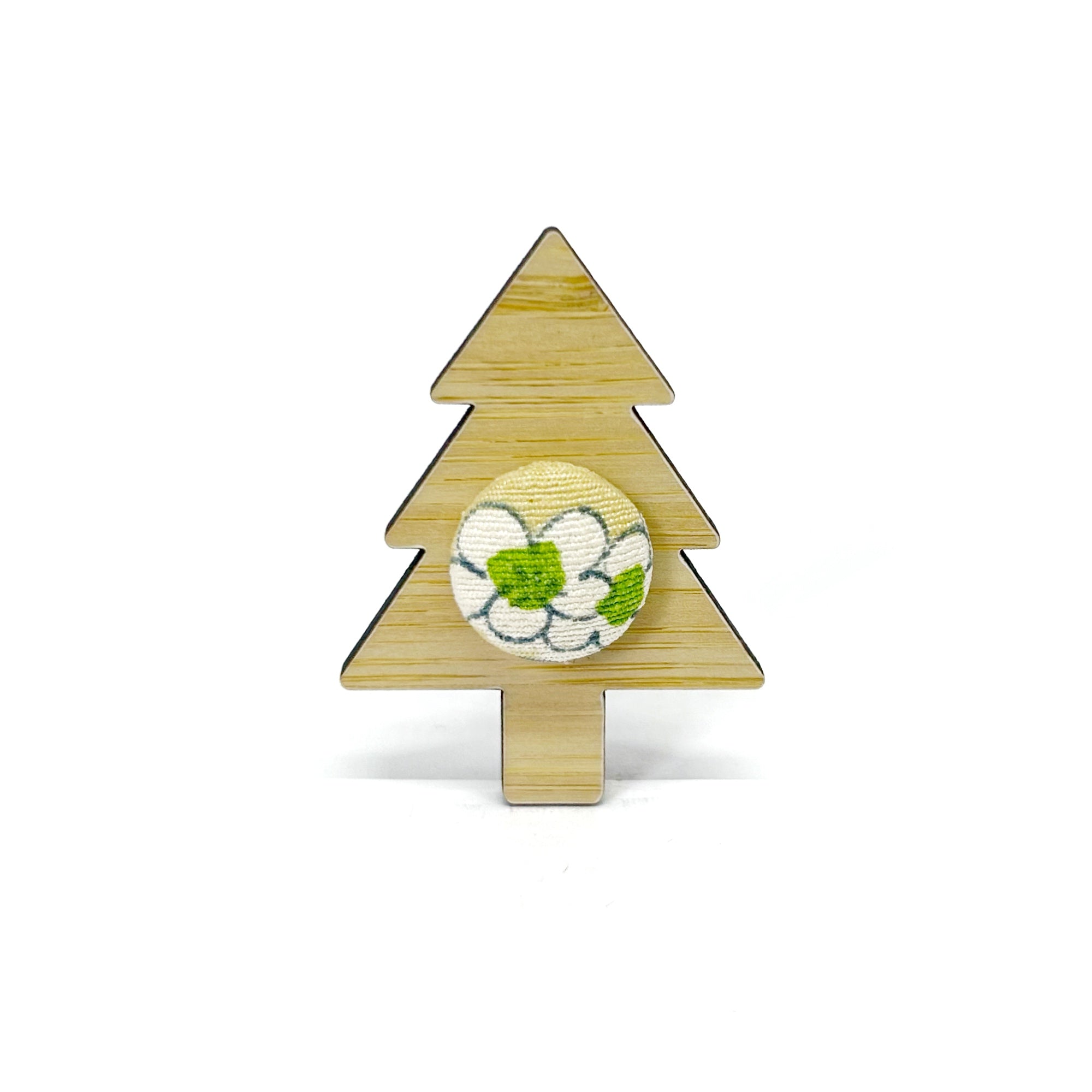 Kimono Christmas Tree Brooch with Gift Tin