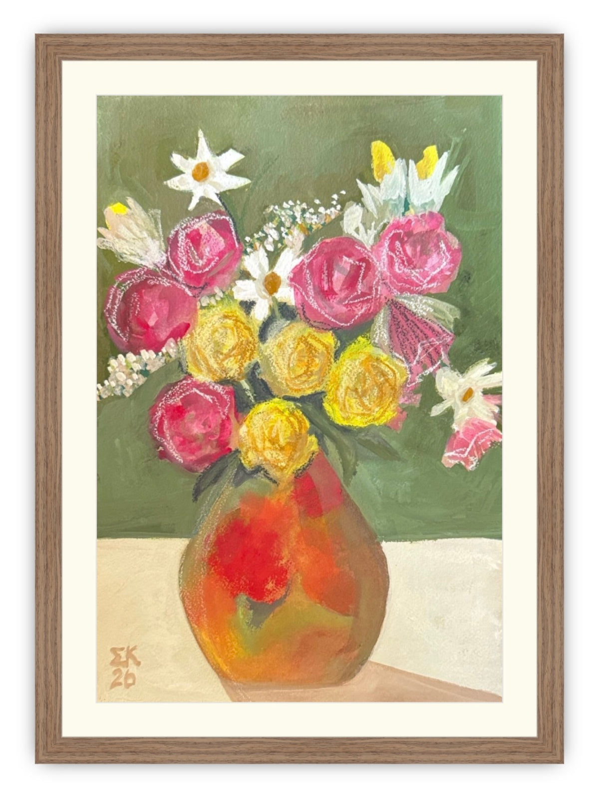 Flowers in a Peony Vase No 1