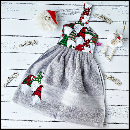 Hanging Hand Towel Christmas Gnomes