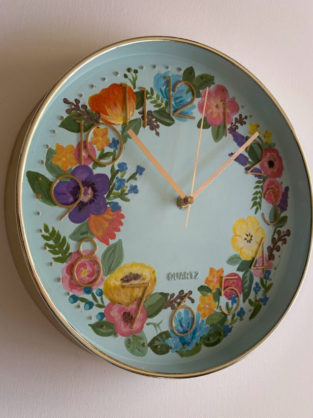 Floral Wall Clock
