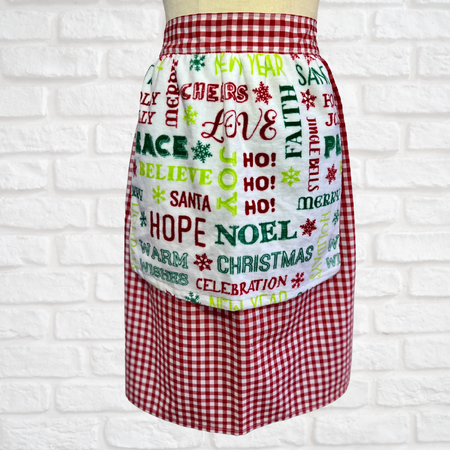 Apron .. Christmas Words