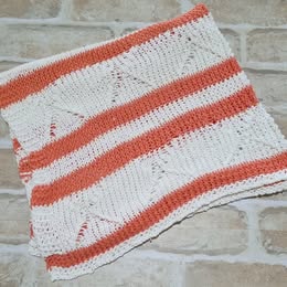 Loom Knitted, Baby Blanket, 2 Colours, Organic Cotton  E025