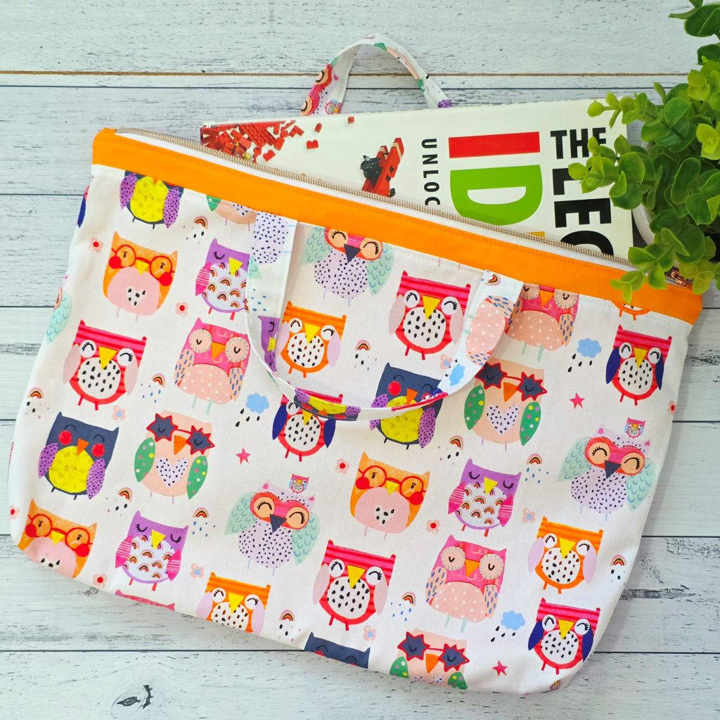 Owls Book Bag / Library Bag