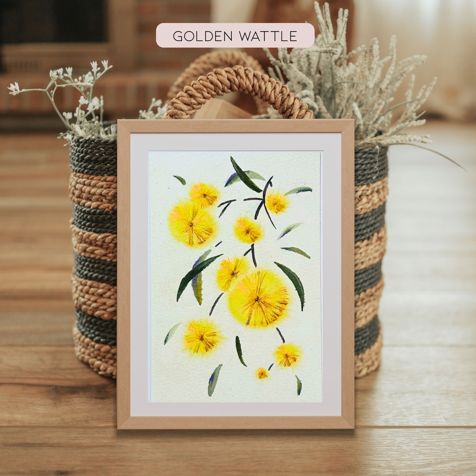 Handmade Australian Flora Greeting Cards – Waratah, Golden Wattle, Flowering Gum & King Protea