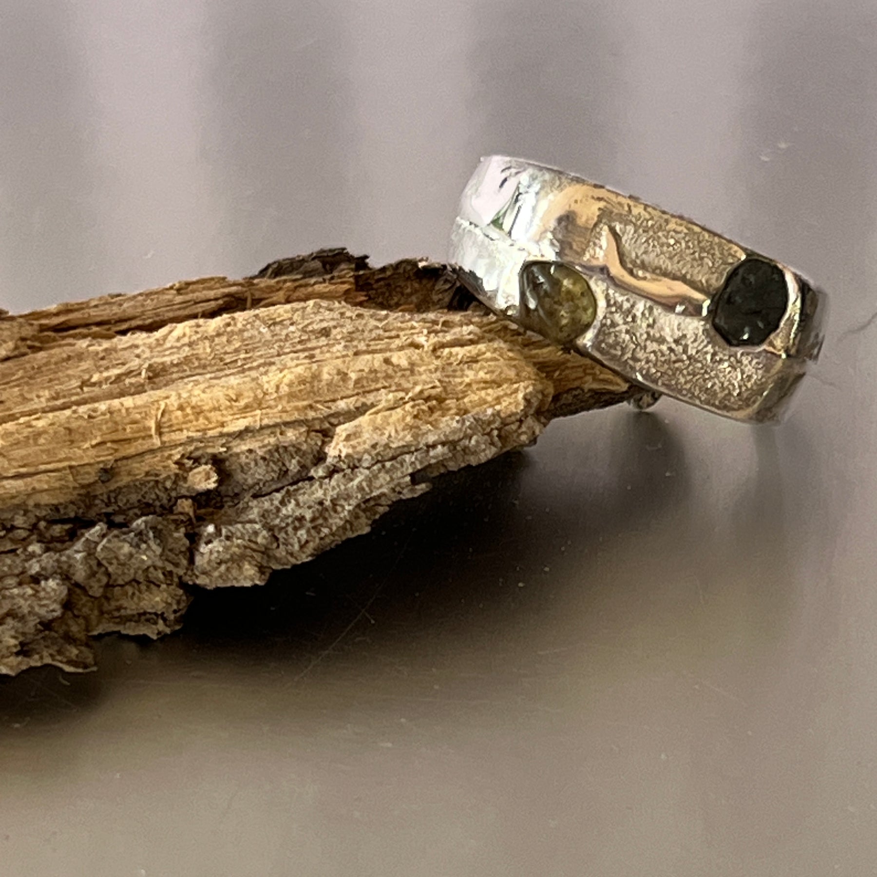 “Bay of Fires” sterling silver ring -Size “Q”